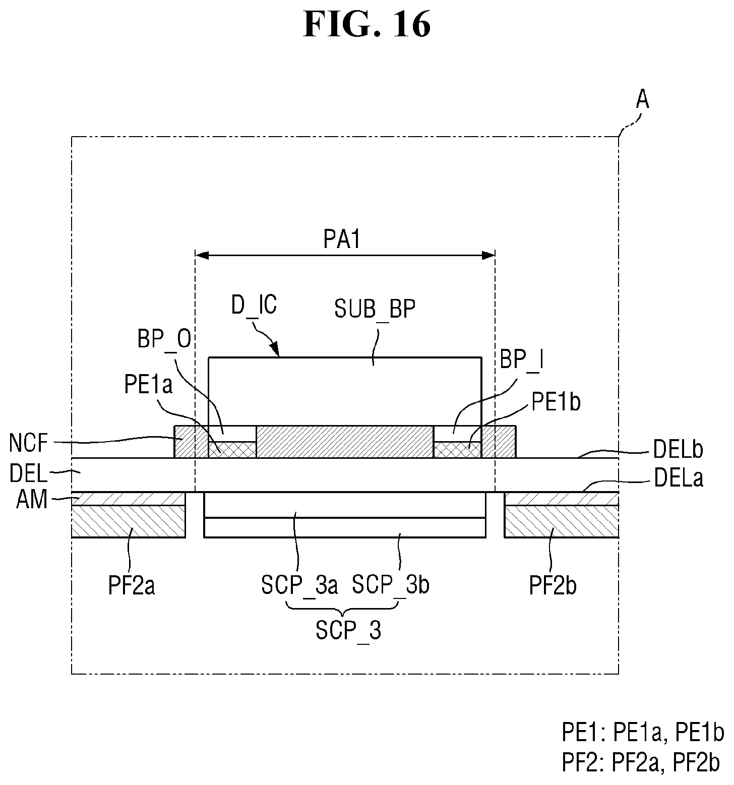 Patent US12315408 Figure 16 – Pad area of display device having opening and component therein and method of providing the same