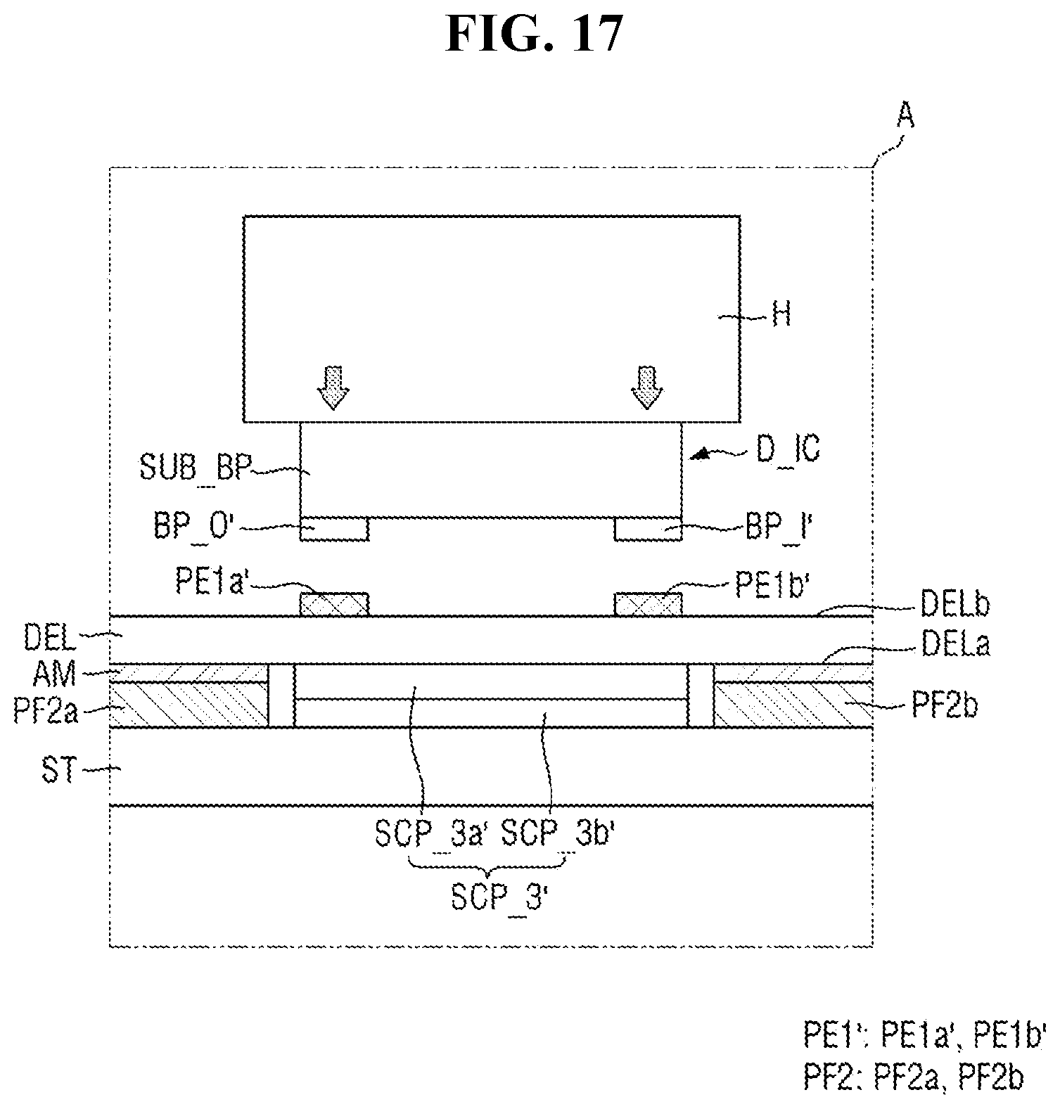 Patent US12315408 Figure 17 – Pad area of display device having opening and component therein and method of providing the same
