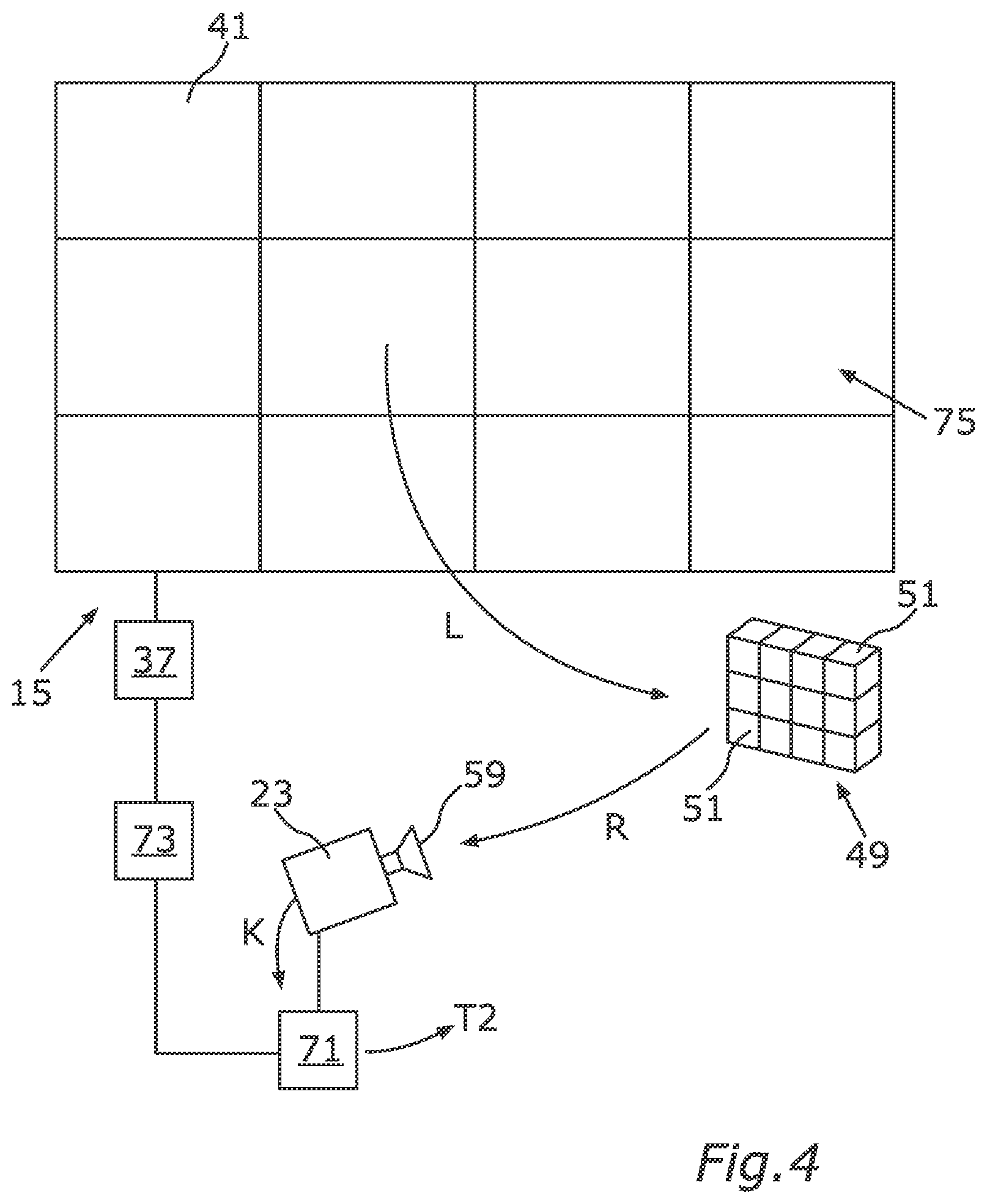 Patent US12315414 Figure 4 – Method of calibrating a background display and recording system