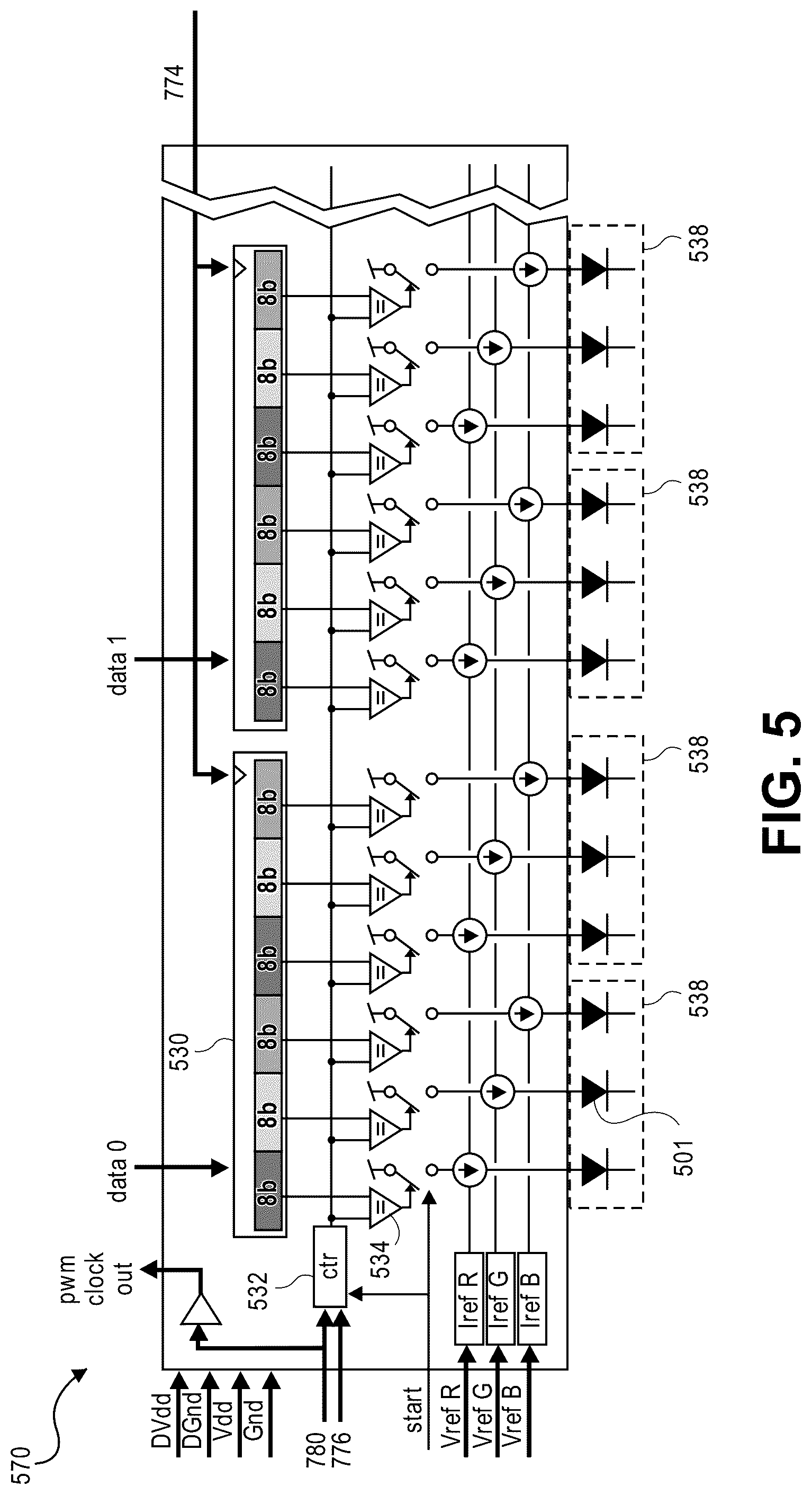 Patent US12315418 Figure 7 – Display panel redundancy schemes