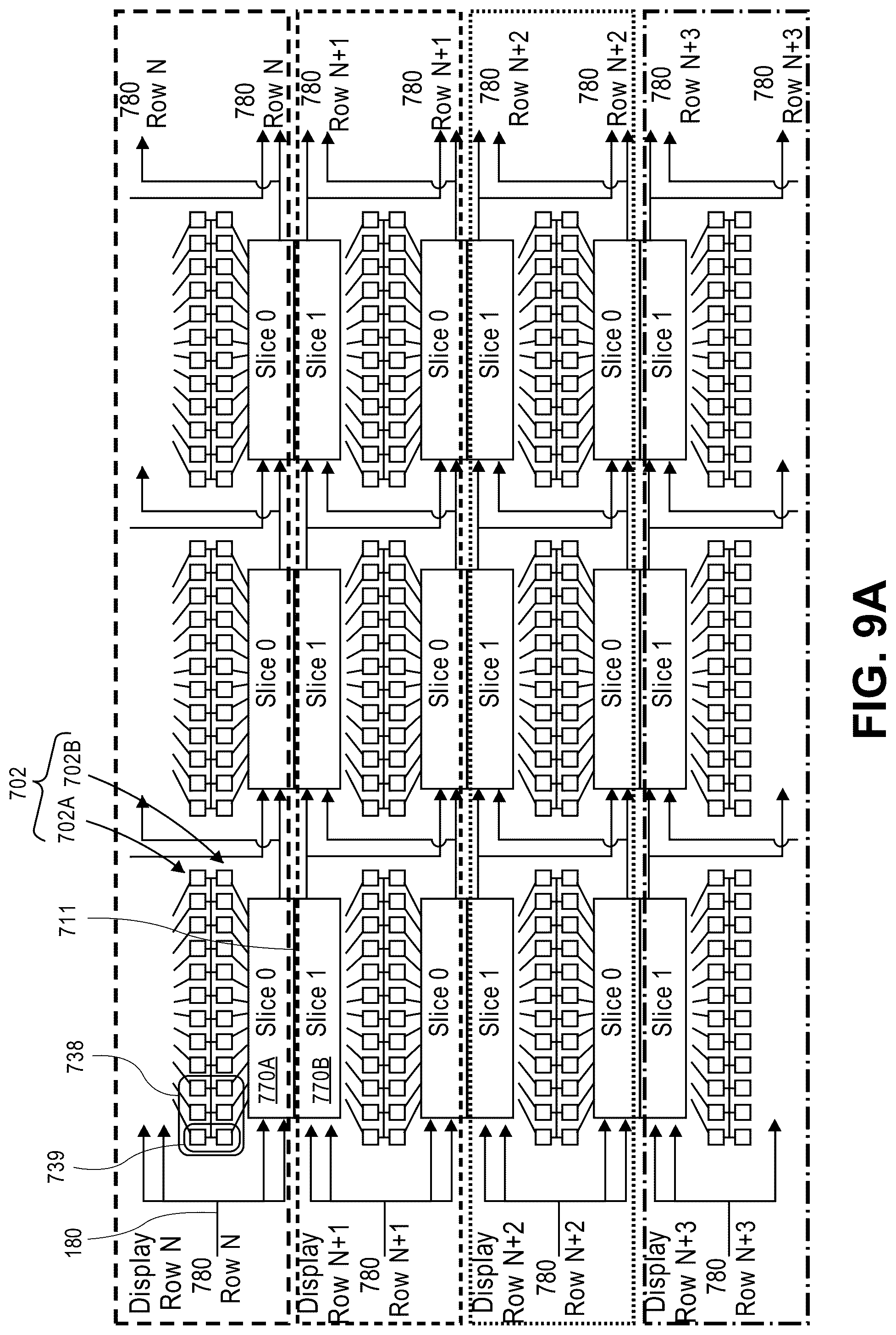 Patent US12315418 Figure 11 – Display panel redundancy schemes