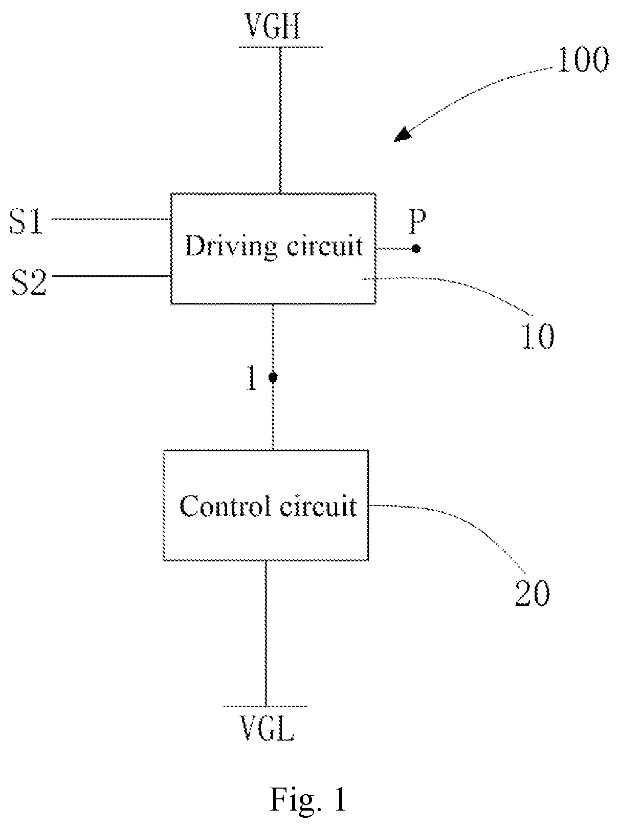 Patent US12315419 Figure 1 – Square wave chamfering circuit and display panel