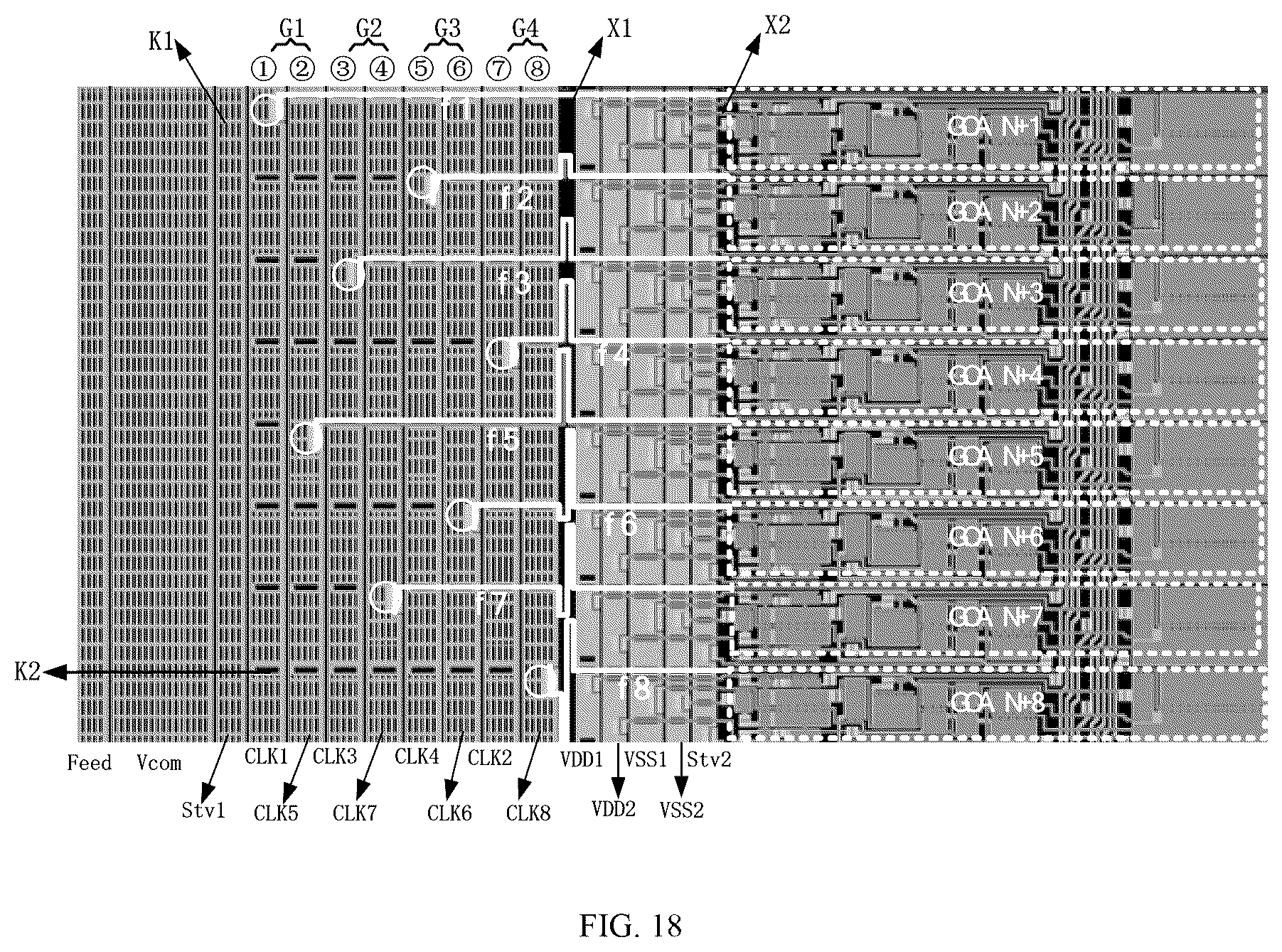 Patent US12315421 Figure 8 – Array substrate, display panel and display device