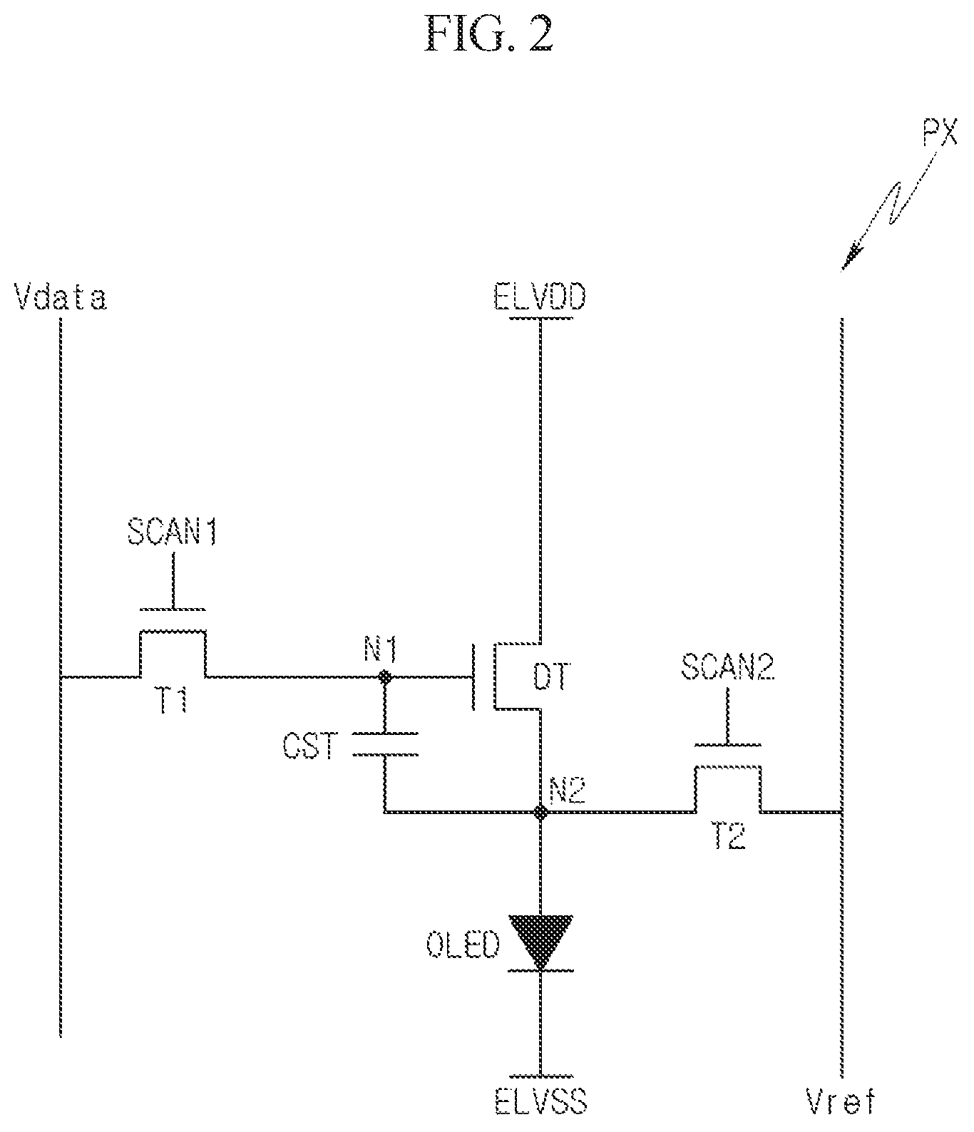 Patent US12315424 Figure 2 – Display device for outputting compensation data based on driving frequency of previous frame