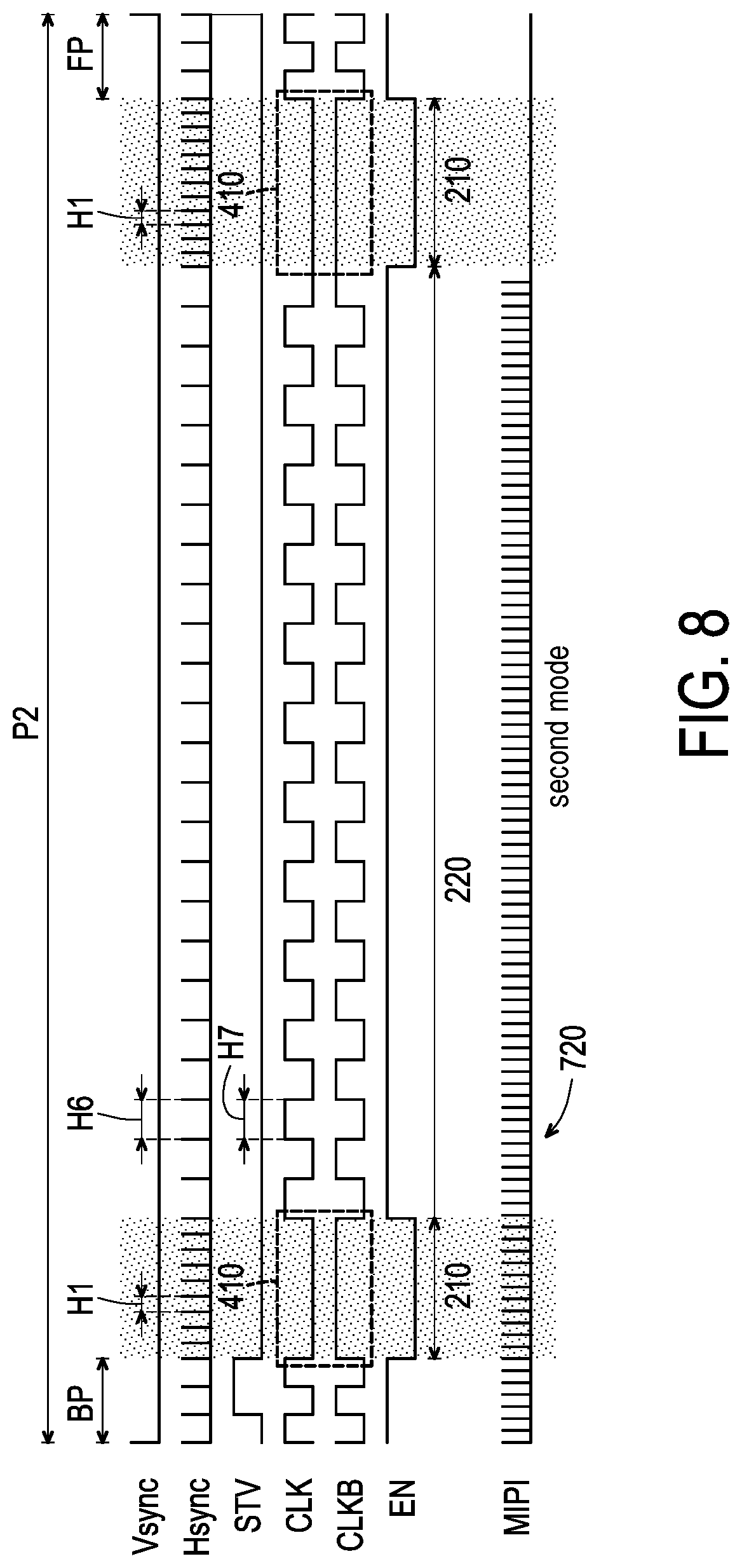 Patent US12315425 Figure 8 – Display driver circuit