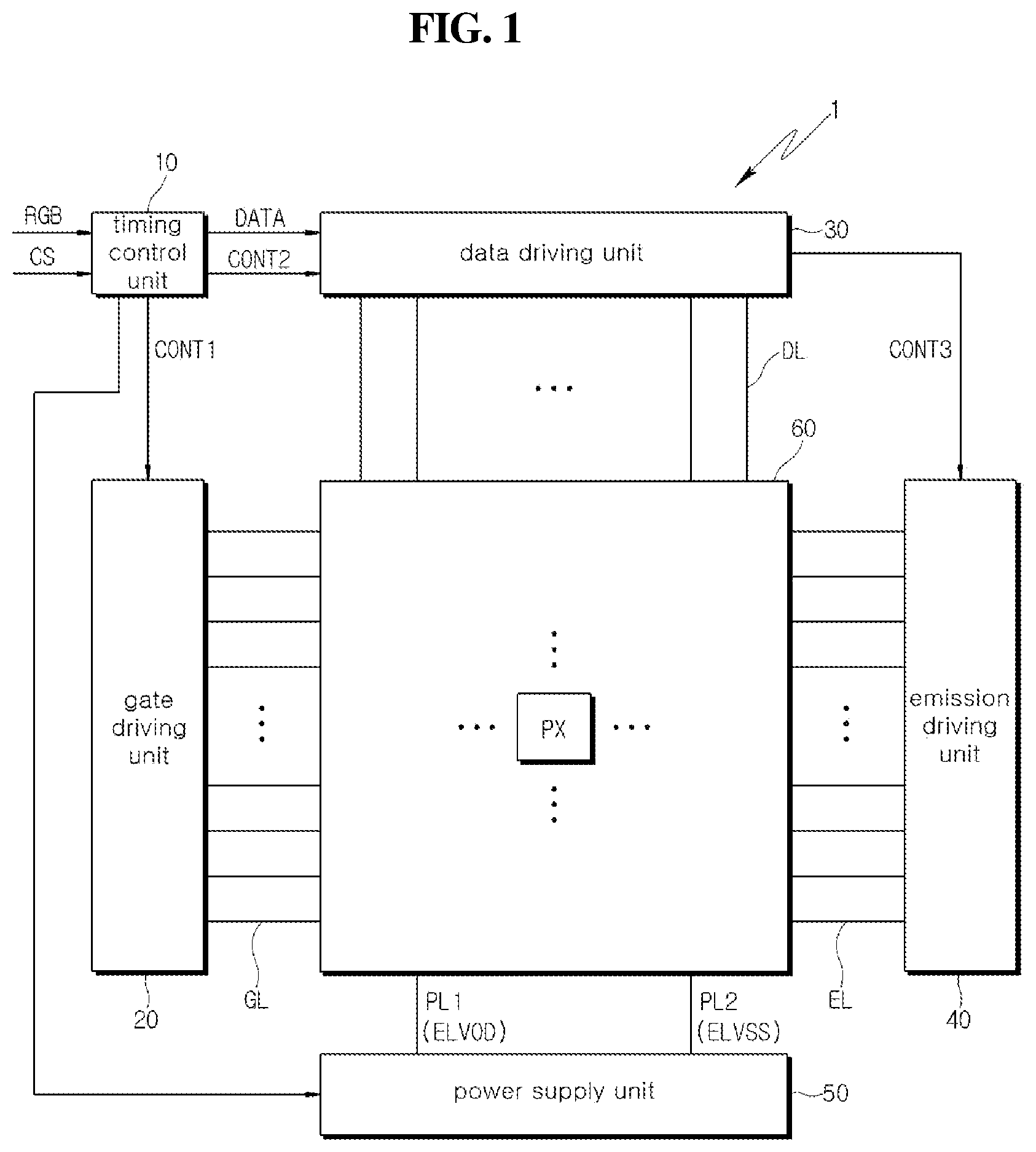Patent US12315428 Figure 1 – Display device