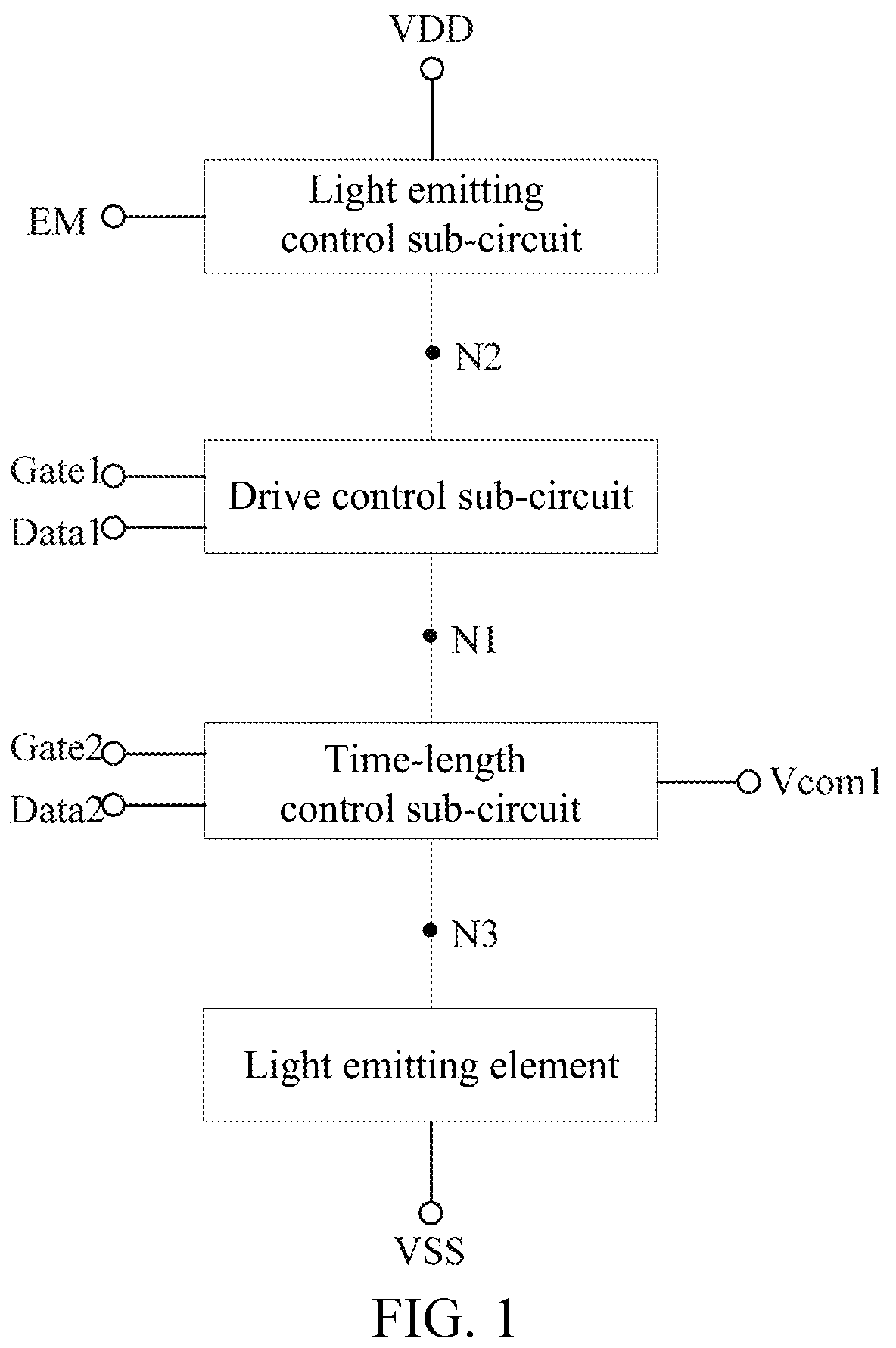 Patent US12315430 Figure 1 – Pixel circuit, drive method therefor, display substrate, and display device