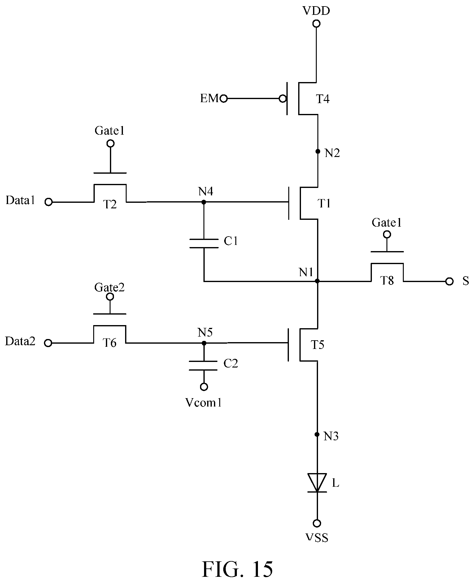 Patent US12315430 Figure 15 – Pixel circuit, drive method therefor, display substrate, and display device