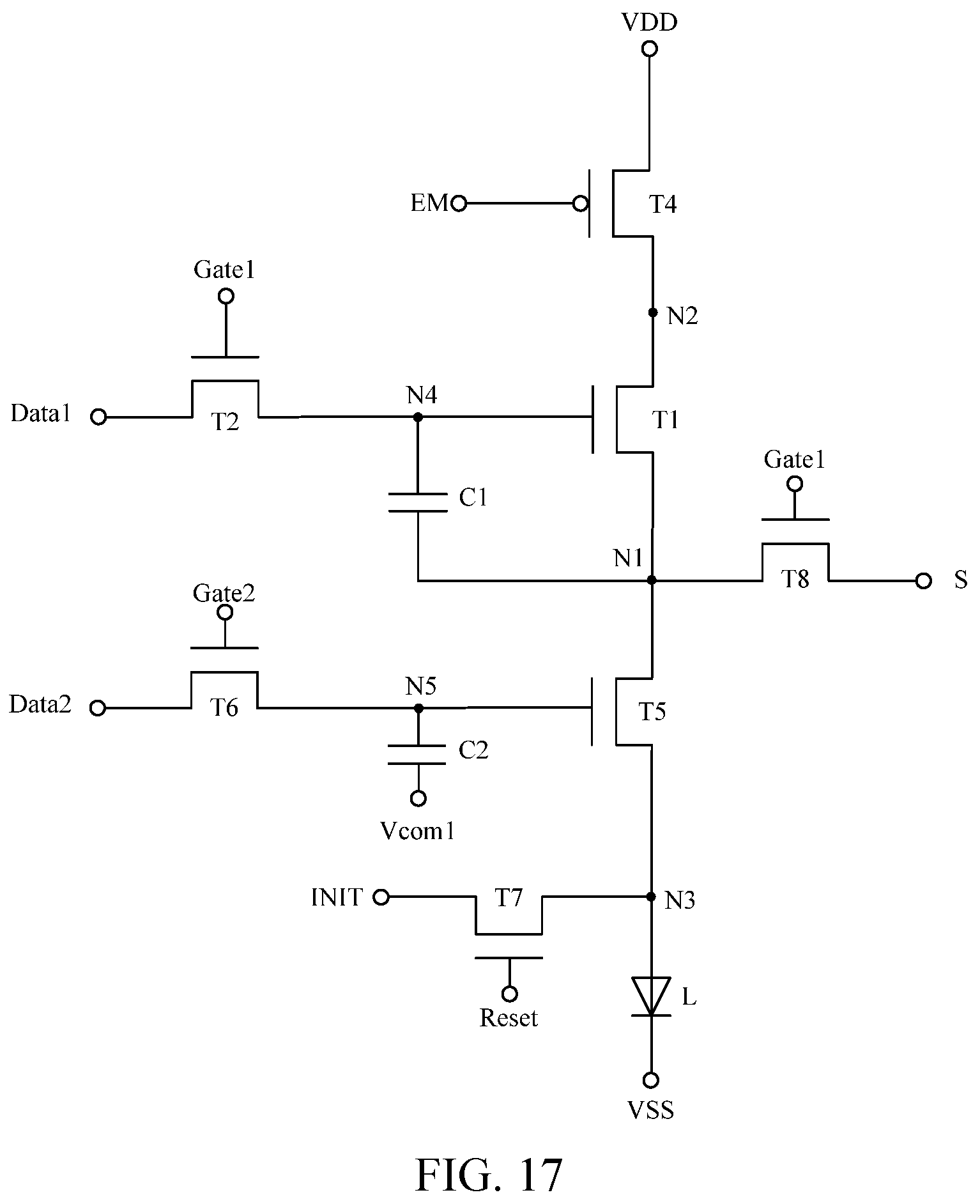 Patent US12315430 Figure 17 – Pixel circuit, drive method therefor, display substrate, and display device