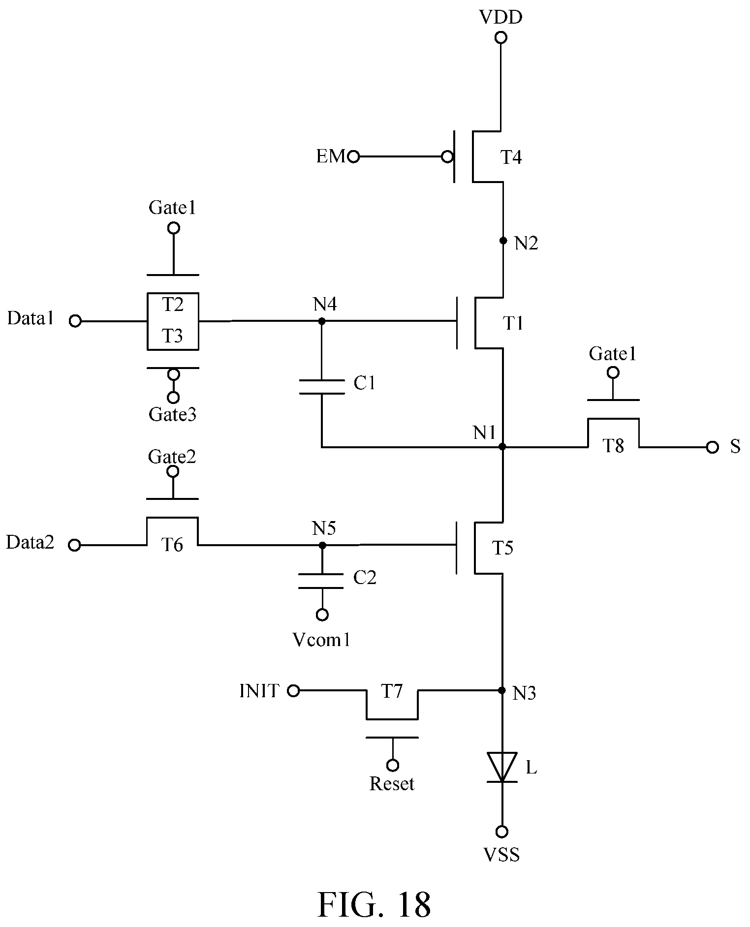 Patent US12315430 Figure 18 – Pixel circuit, drive method therefor, display substrate, and display device