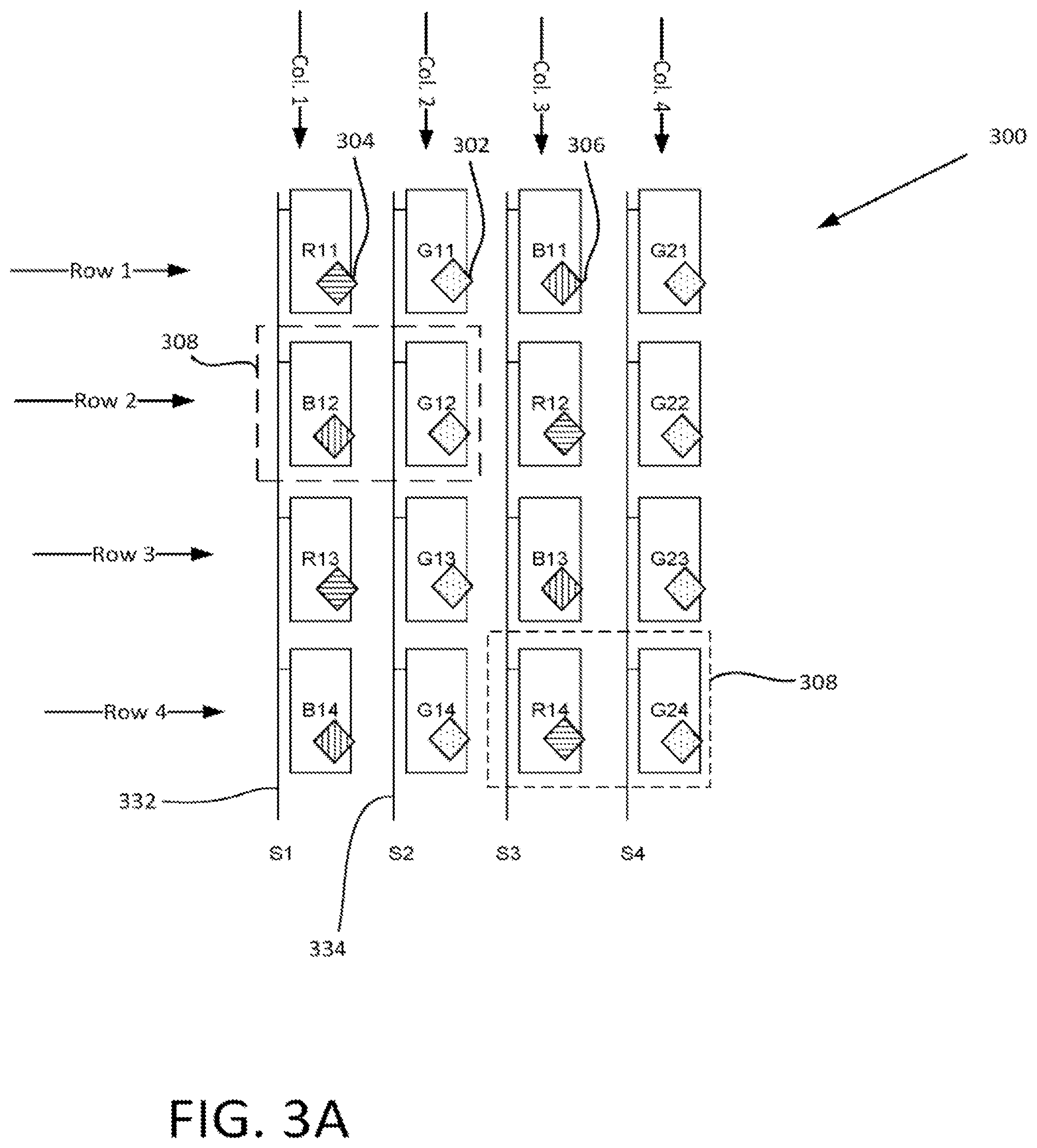 Patent US12315438 Figure 3 – Column interchangeable demultiplexer structure in displays
