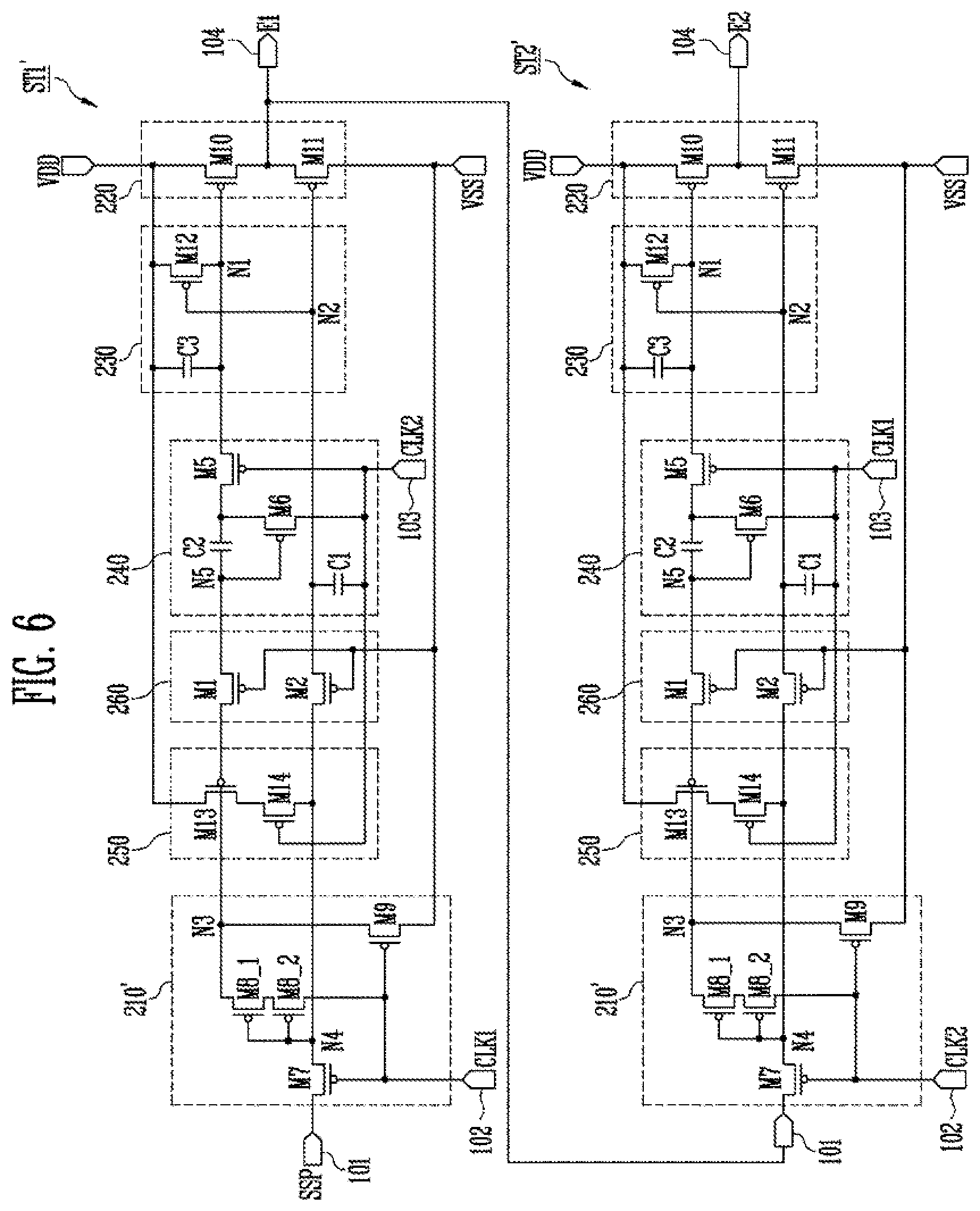 Patent US12315439 Figure 6 – Stage and organic light emitting display device using the same