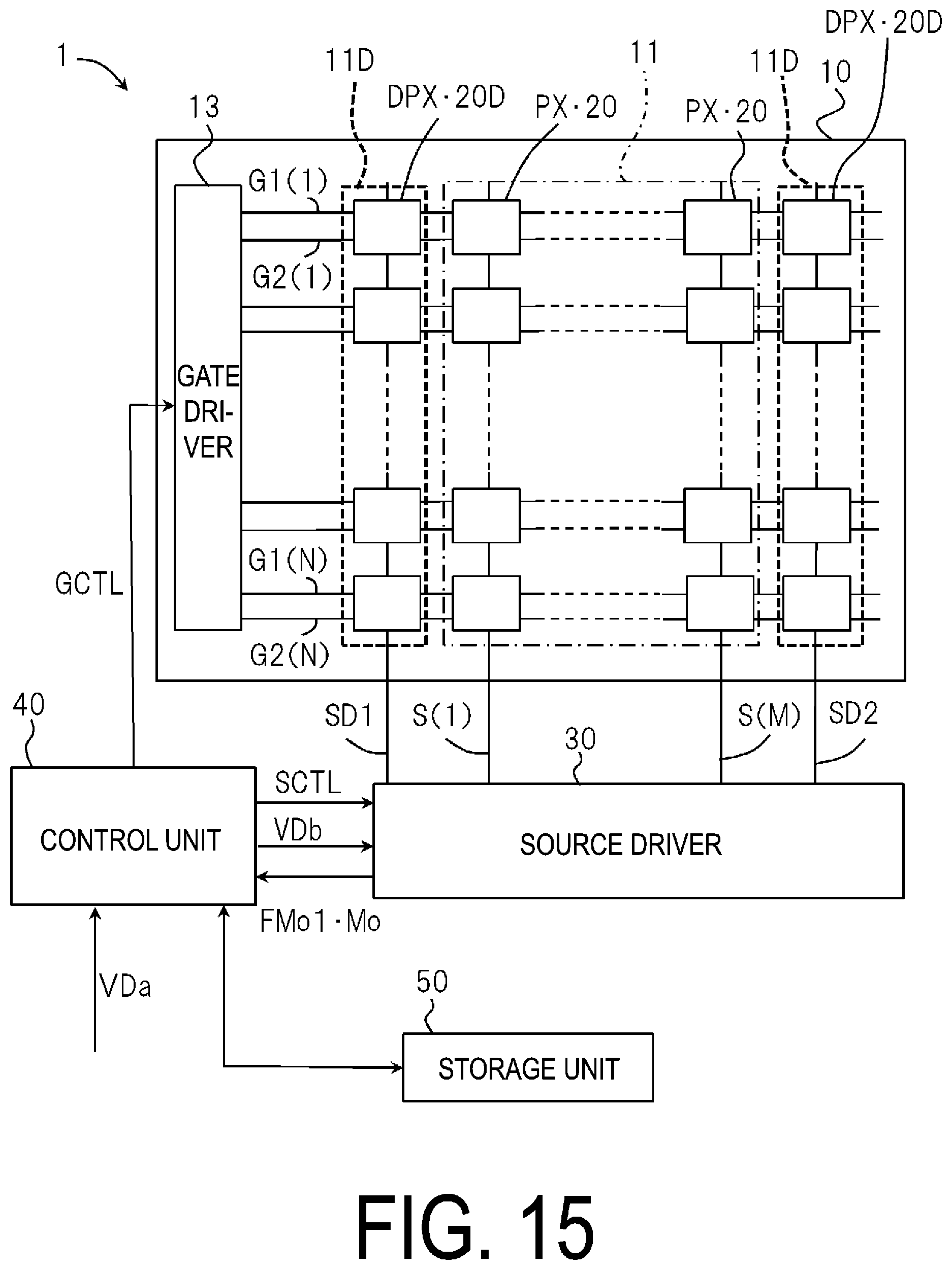 Patent US12315440 Figure 15 – Display device