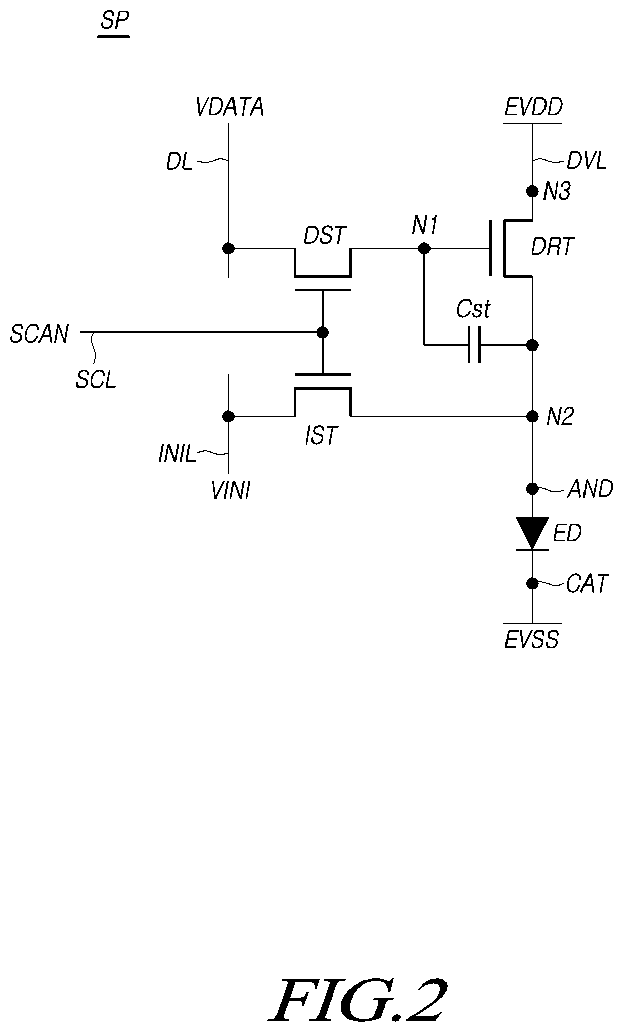 Patent US12315441 Figure 2 – Display device and display panel