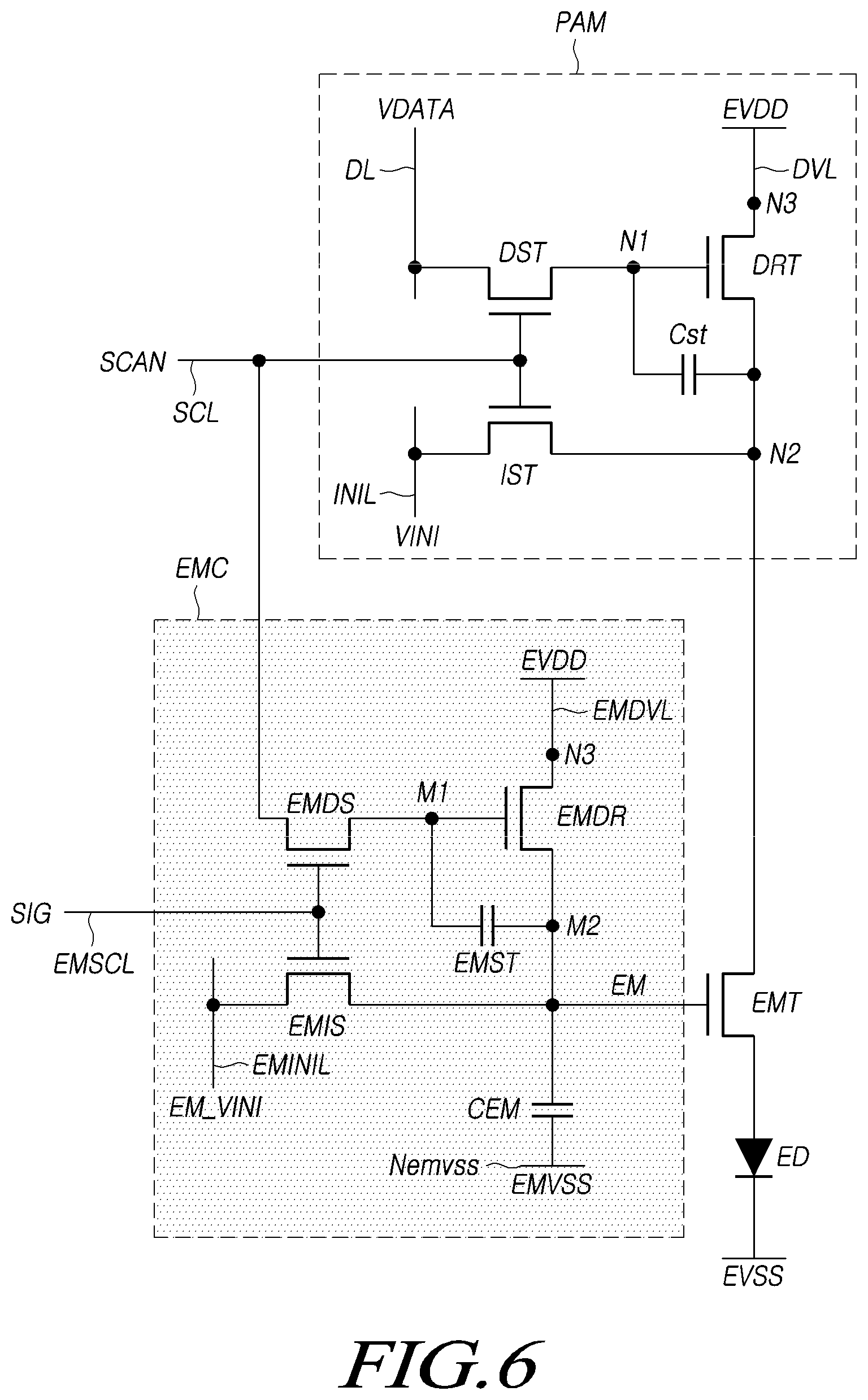 Patent US12315441 Figure 6 – Display device and display panel
