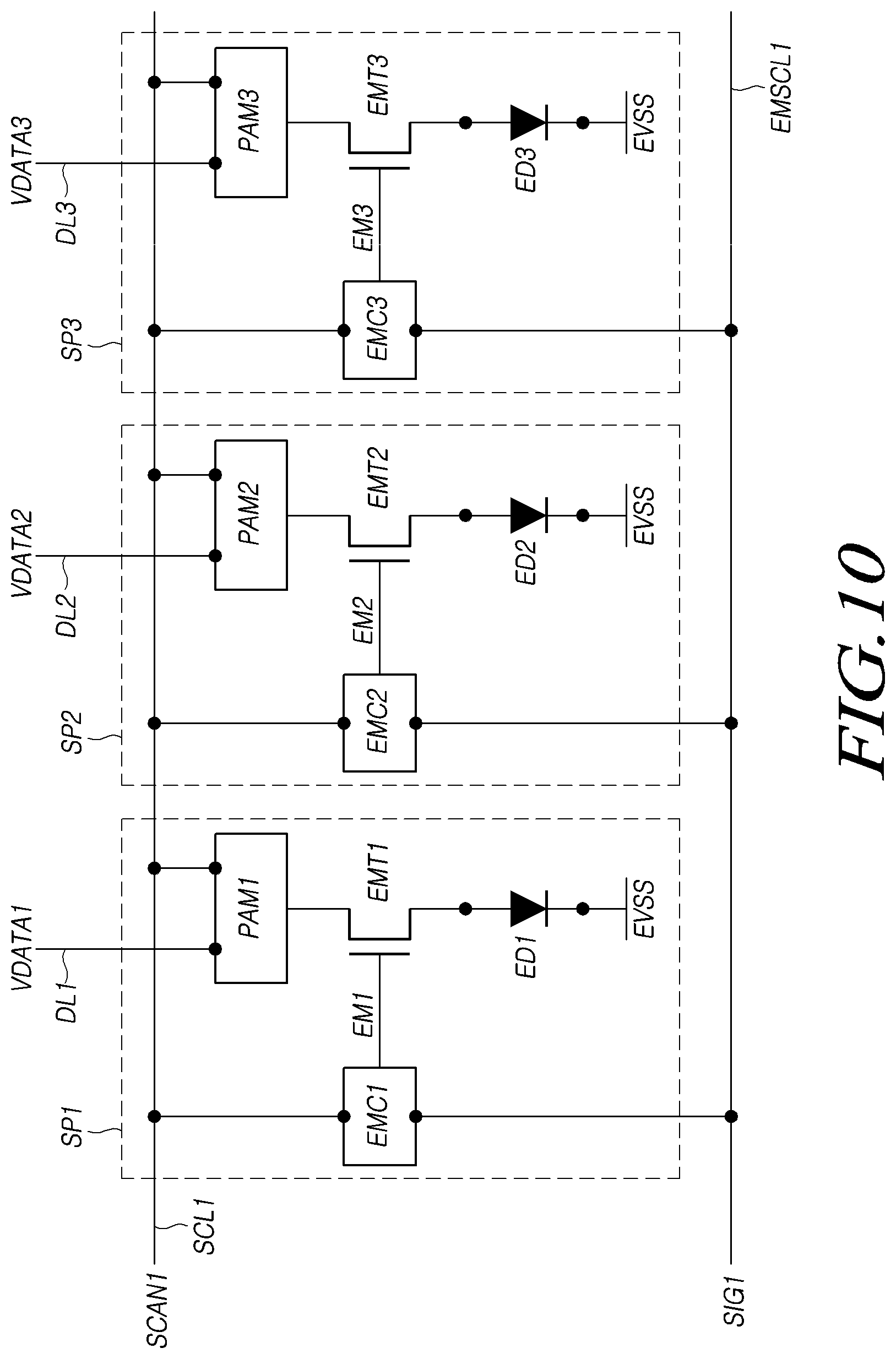 Patent US12315441 Figure 10 – Display device and display panel