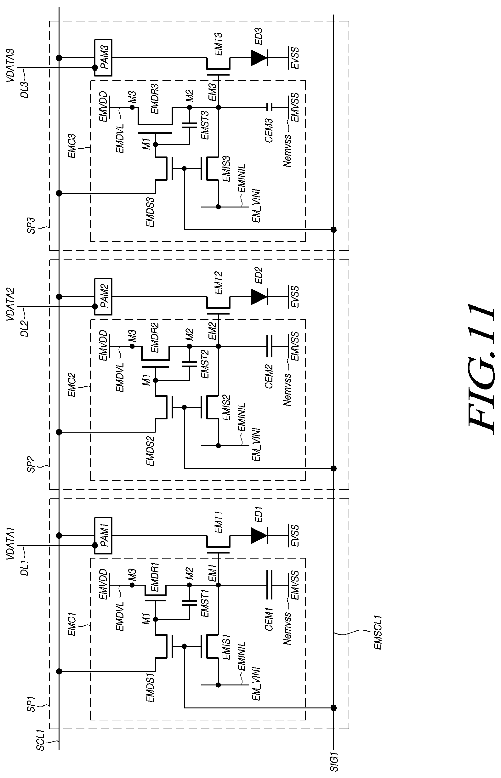 Patent US12315441 Figure 11 – Display device and display panel