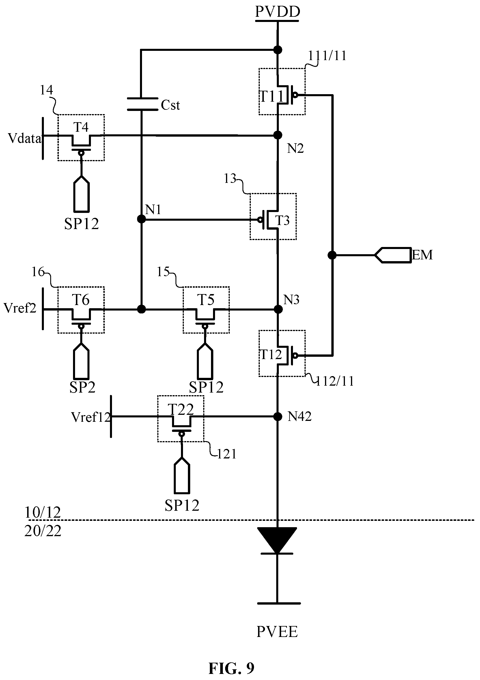 Patent US12315443 Figure 8 – Display panel, driving circuit and display device for ameliorating color cast phenomenon