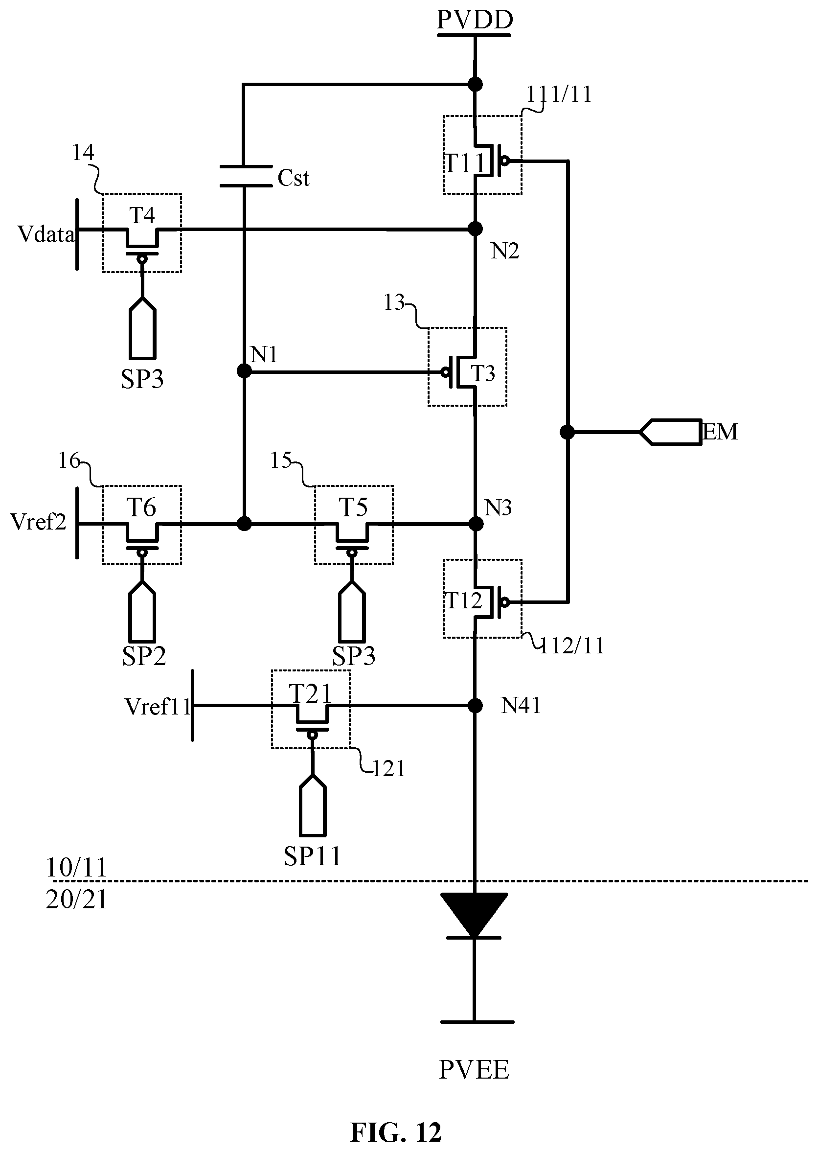 Patent US12315443 Figure 11 – Display panel, driving circuit and display device for ameliorating color cast phenomenon