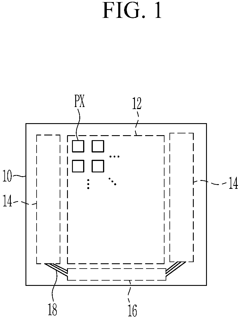 Patent US12315445 Figure 1 – Display device including a signal line connected to driving circuits of different columns