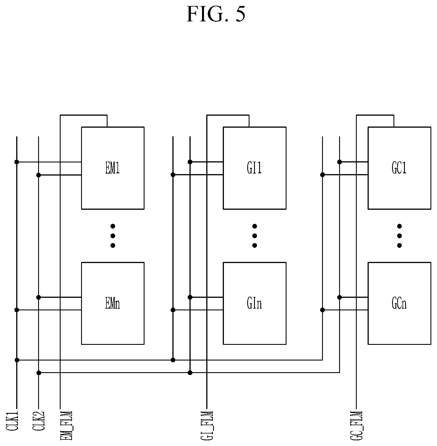Patent US12315445 Figure 5 – Display device including a signal line connected to driving circuits of different columns