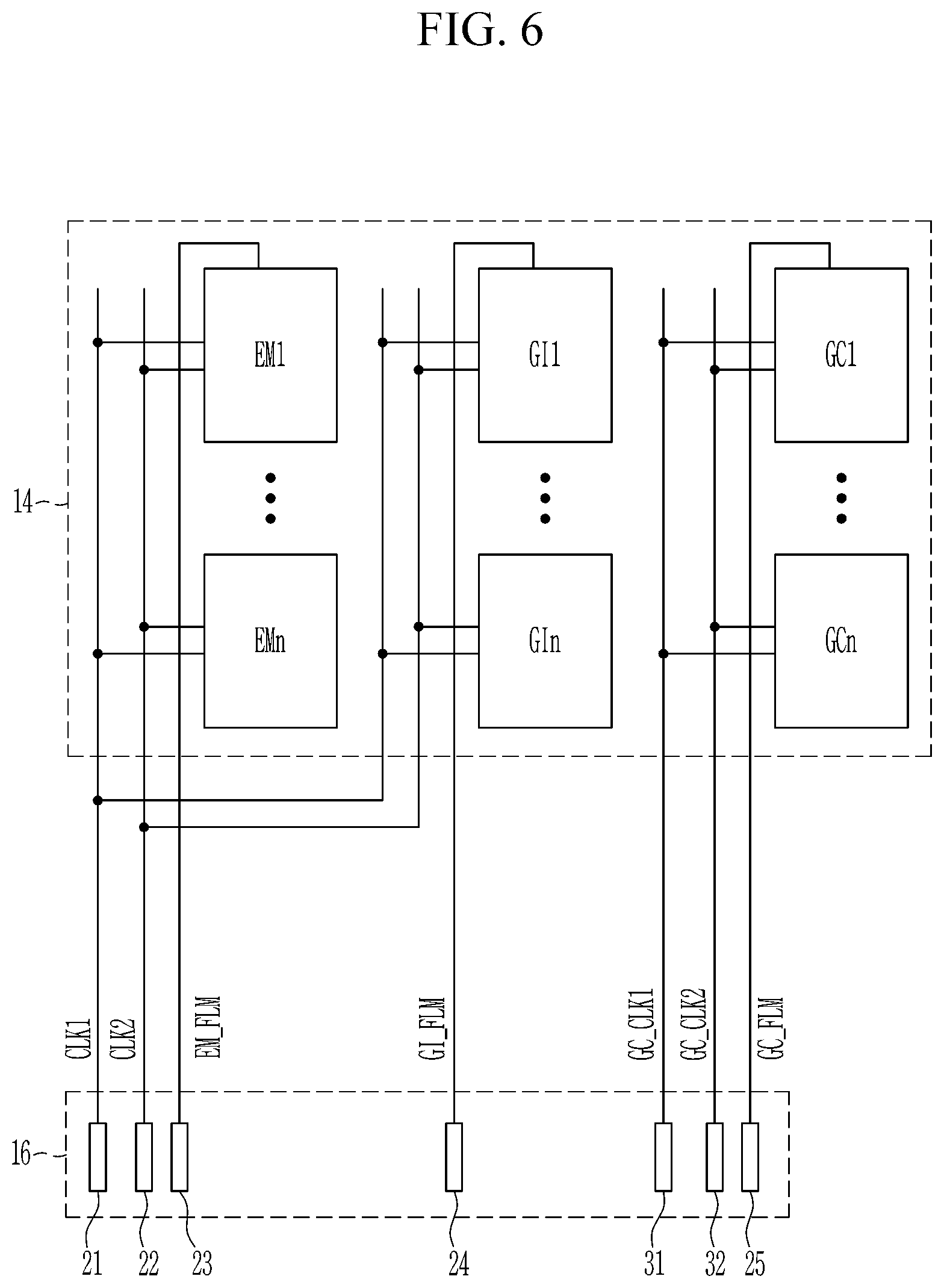 Patent US12315445 Figure 6 – Display device including a signal line connected to driving circuits of different columns