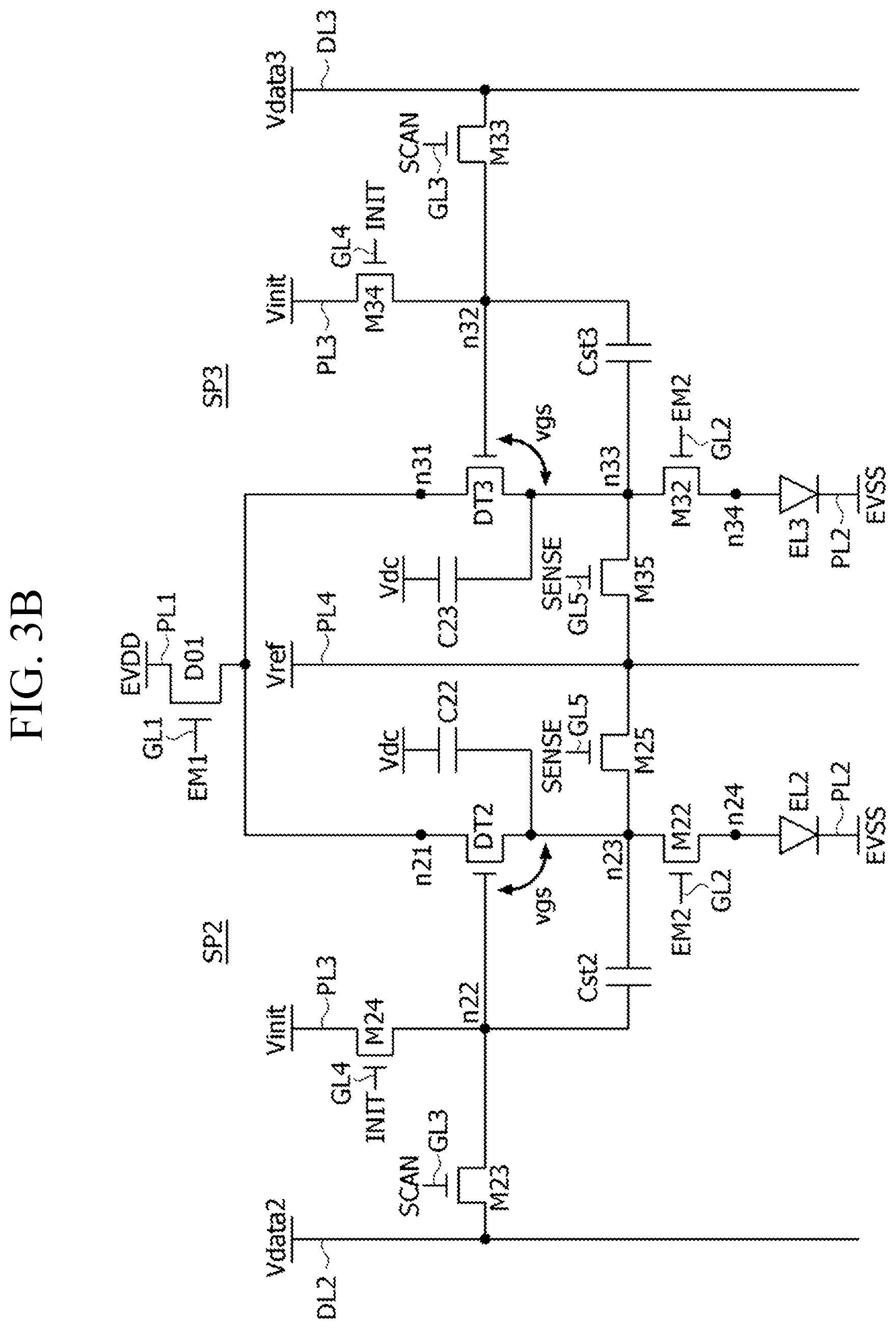 Patent US12315446 Figure 3 – Pixel circuit and display panel including the same