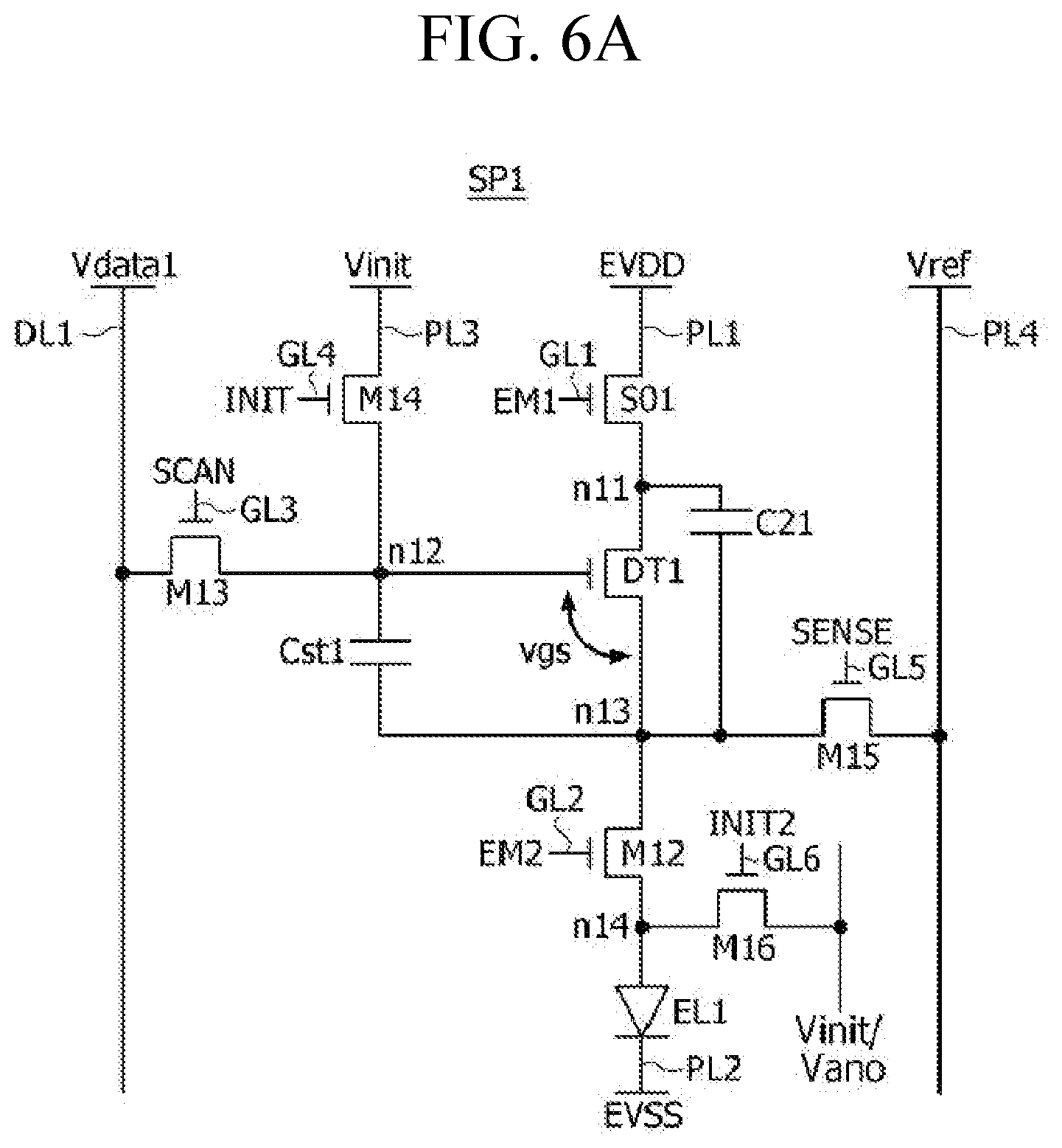 Patent US12315446 Figure 6 – Pixel circuit and display panel including the same