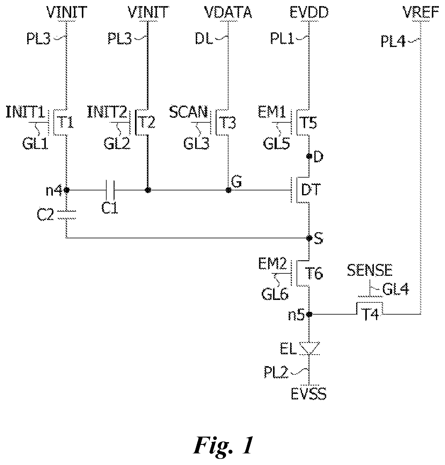 Patent US12315447 Figure 1 – Pixel circuit and display device including the same