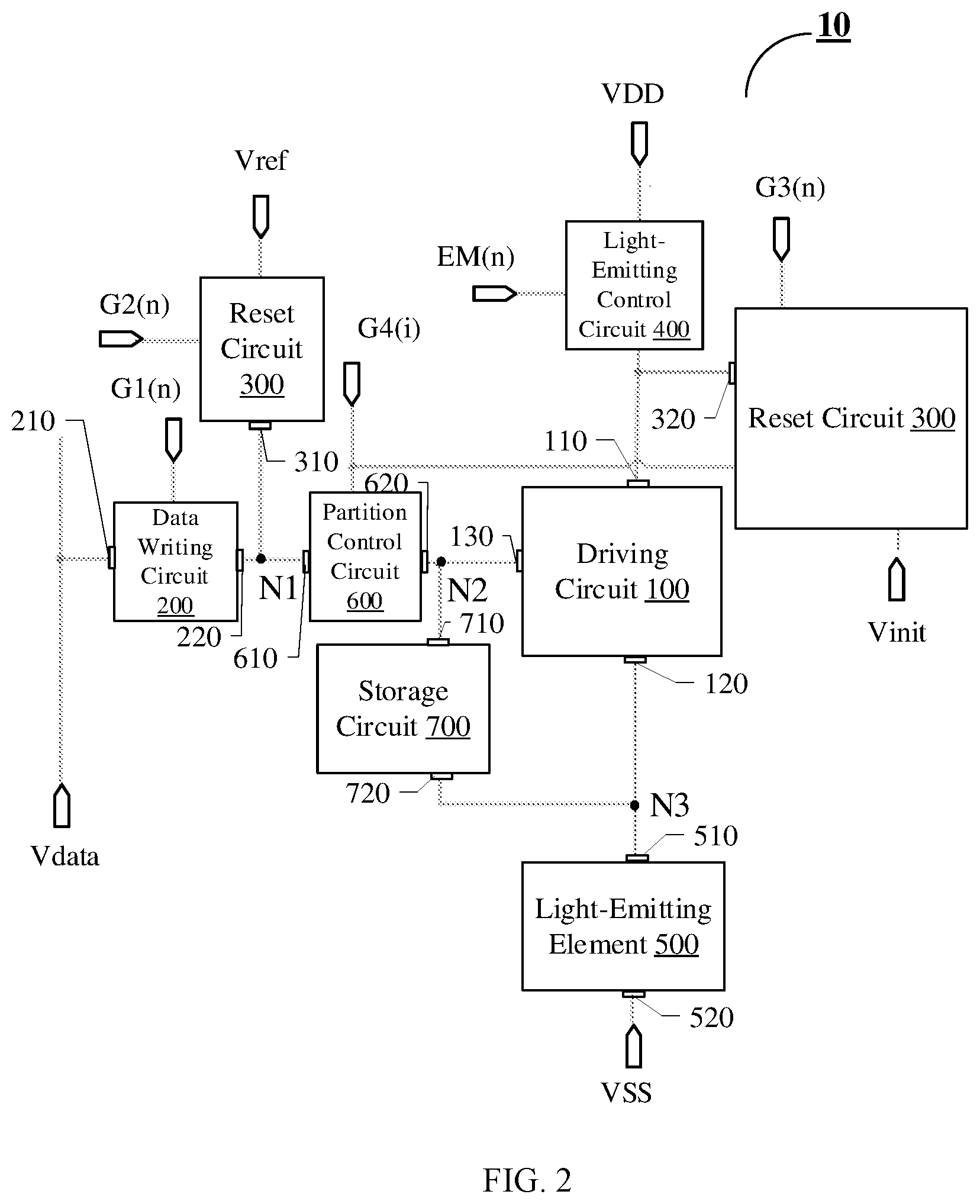 Patent US12315448 Figure 2 – Pixel circuit and driving method thereof, and display device