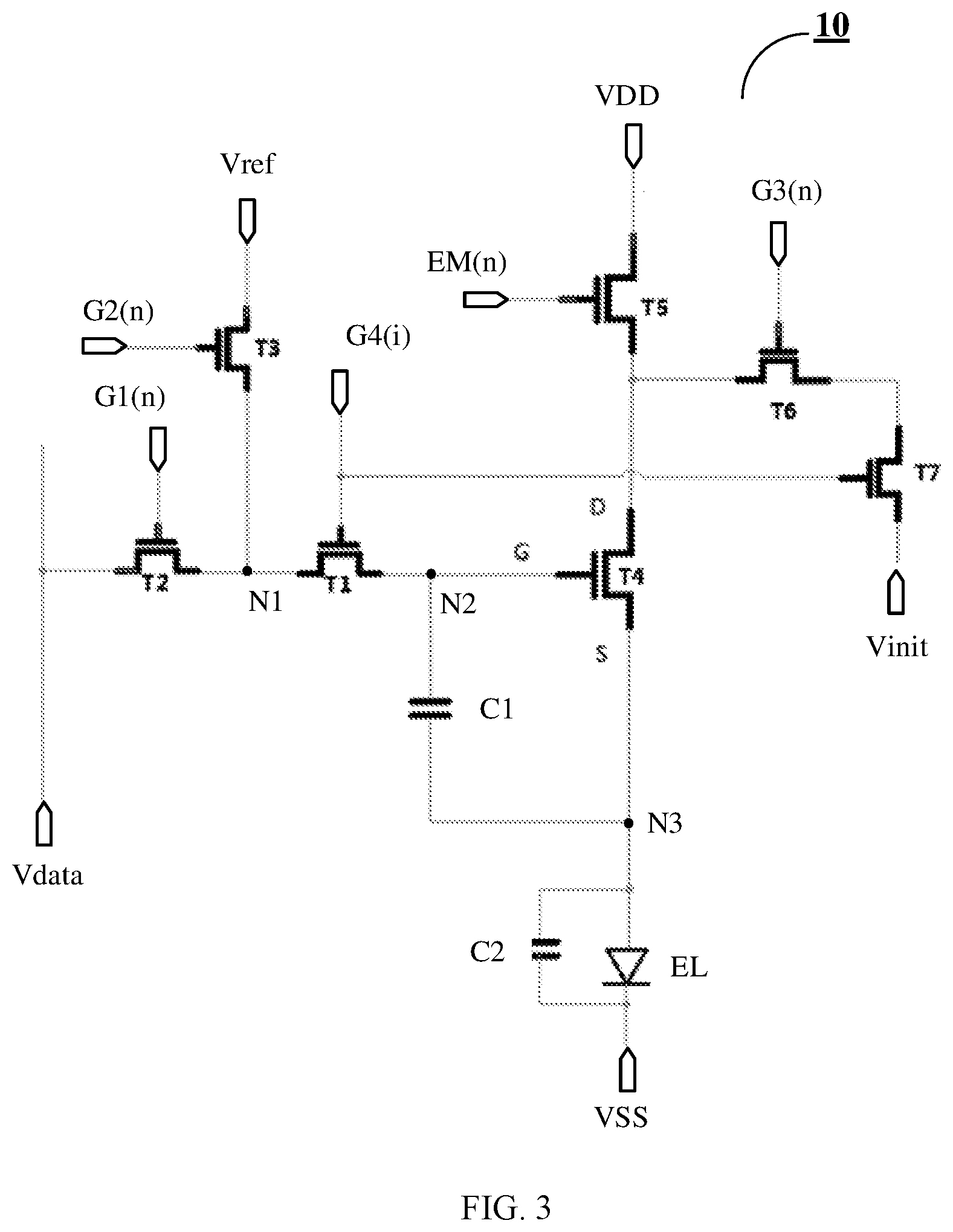 Patent US12315448 Figure 3 – Pixel circuit and driving method thereof, and display device