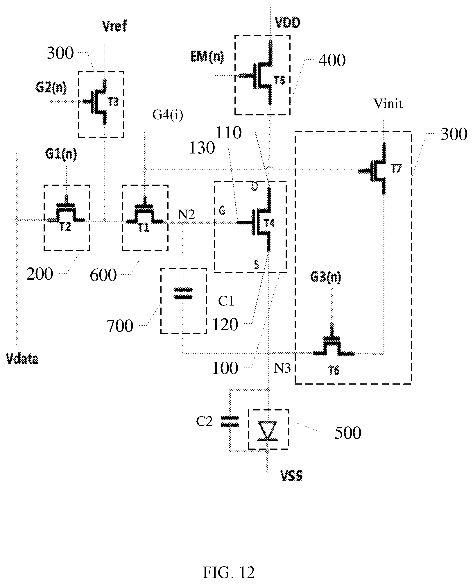 Patent US12315448 Figure 10 – Pixel circuit and driving method thereof, and display device