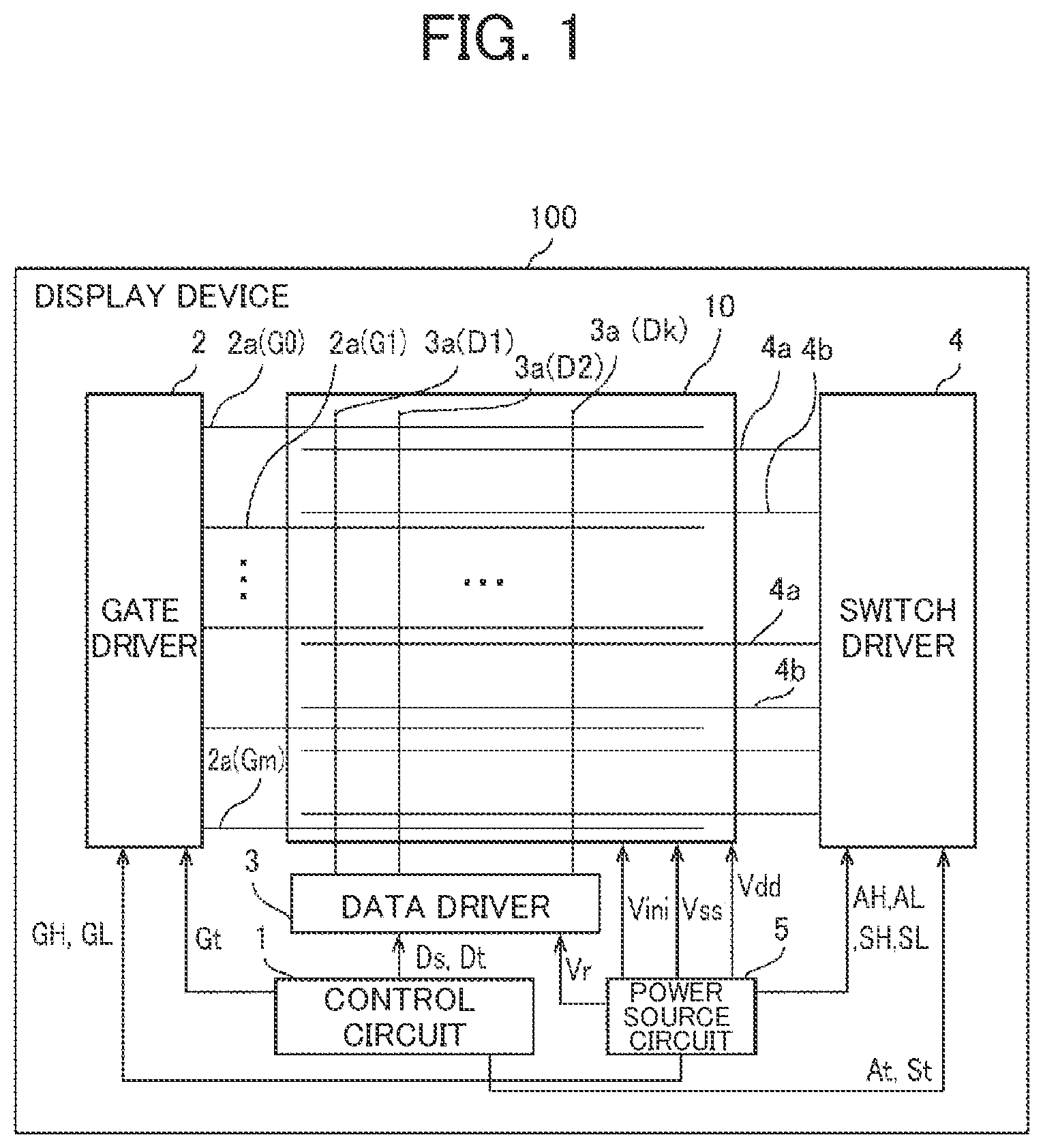 Patent US12315450 — Display device and method for controlling display device — Figure 1