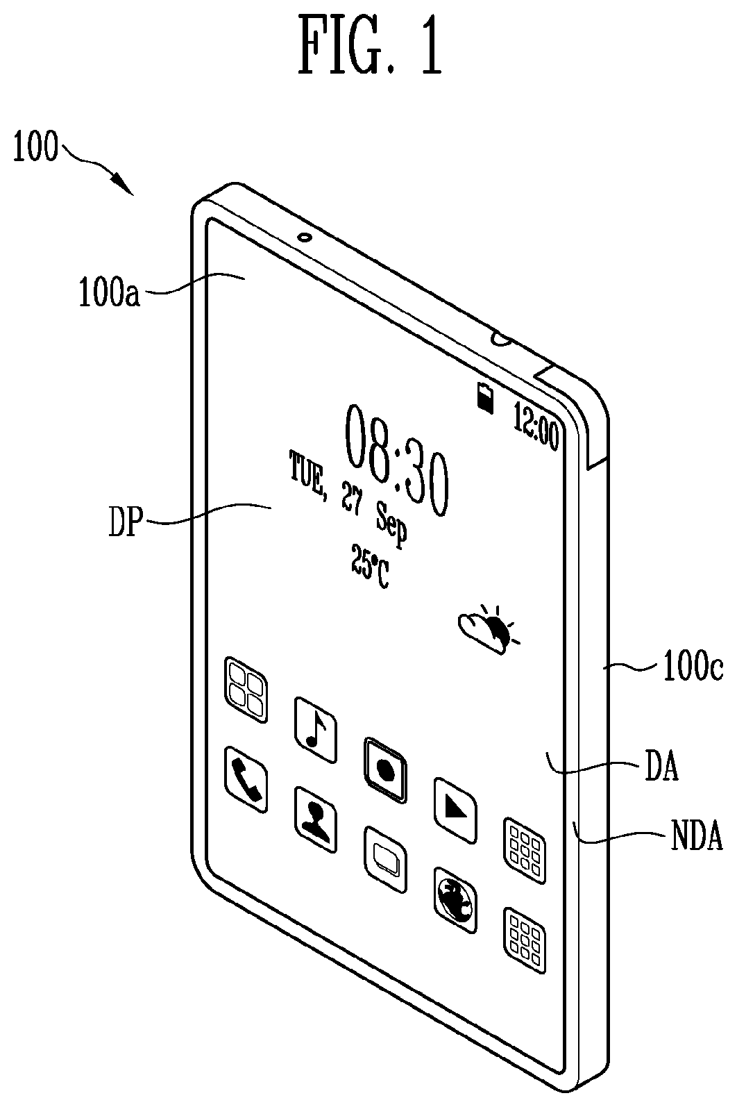 Patent US12315454 Figure 1 – Display device and operating method therefor