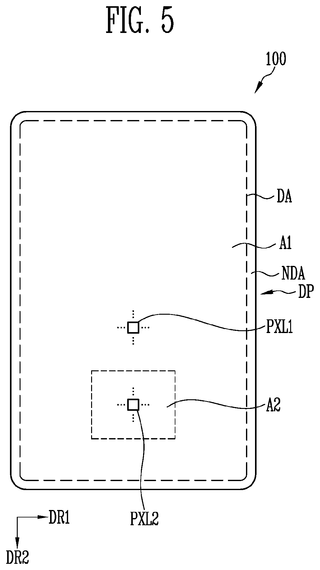Patent US12315454 Figure 5 – Display device and operating method therefor