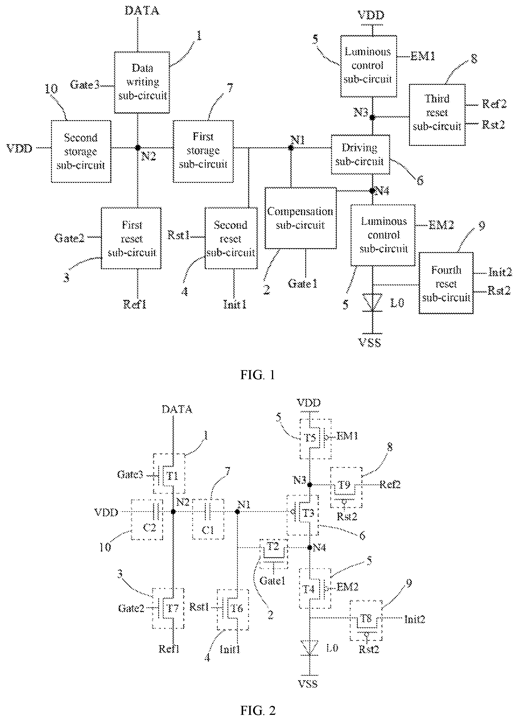 Patent US12315455 Figure 1 – Display apparatus and pixel circuit