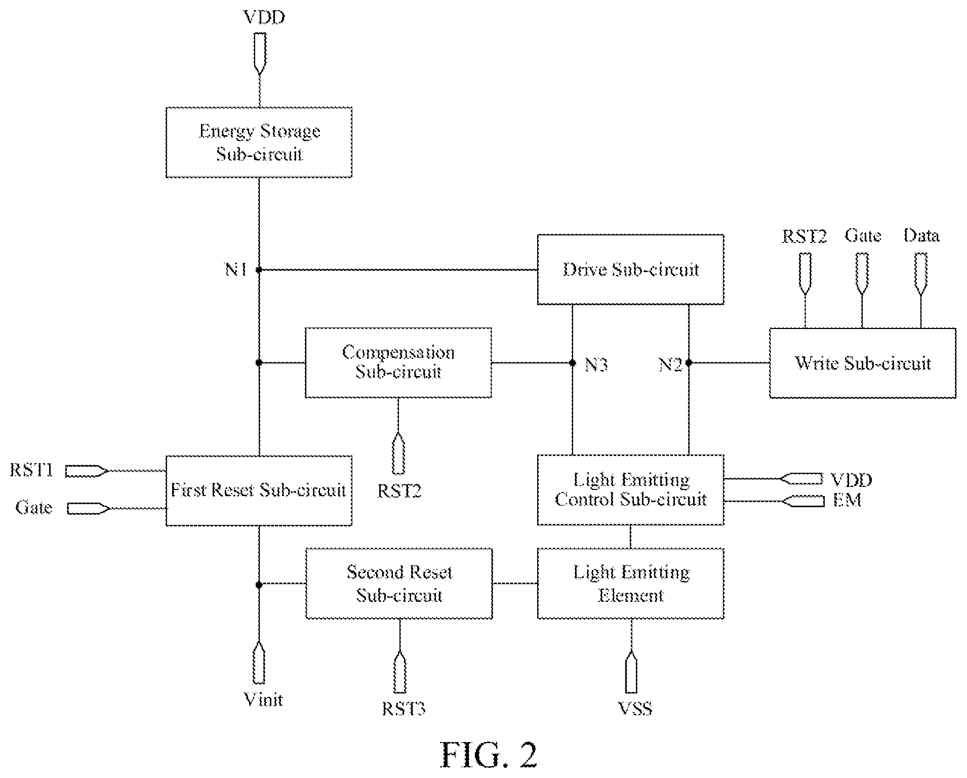 Patent US12315456 Figure 2 – Display apparatus with compensation and driving method therefor