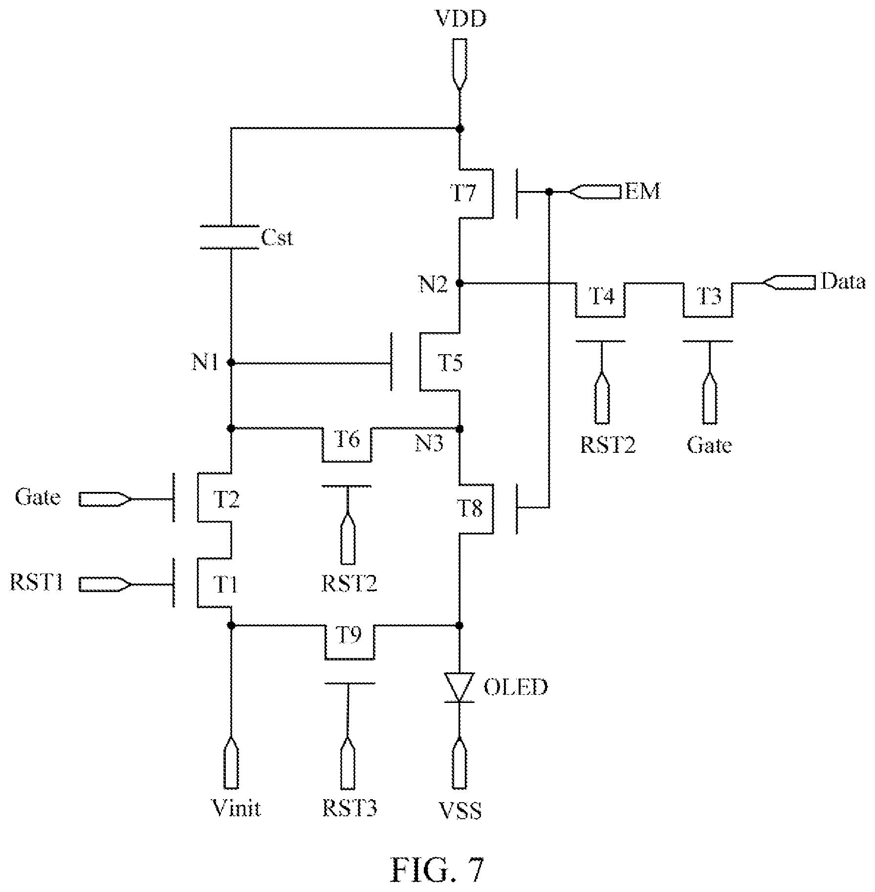 Patent US12315456 Figure 7 – Display apparatus with compensation and driving method therefor
