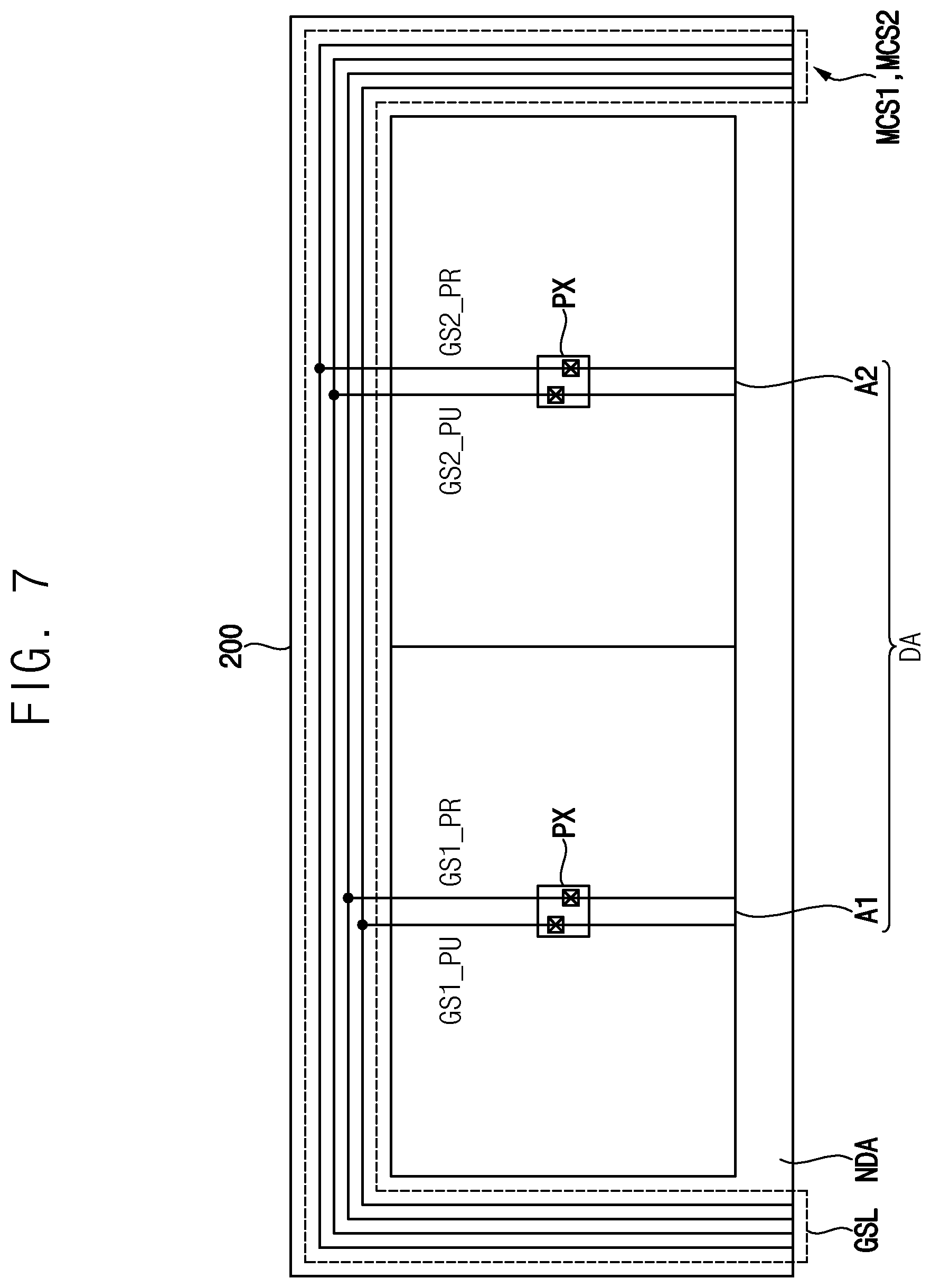 Patent US12315457 Figure 6 – Display device having a plurality of areas driven in a plurality of modes