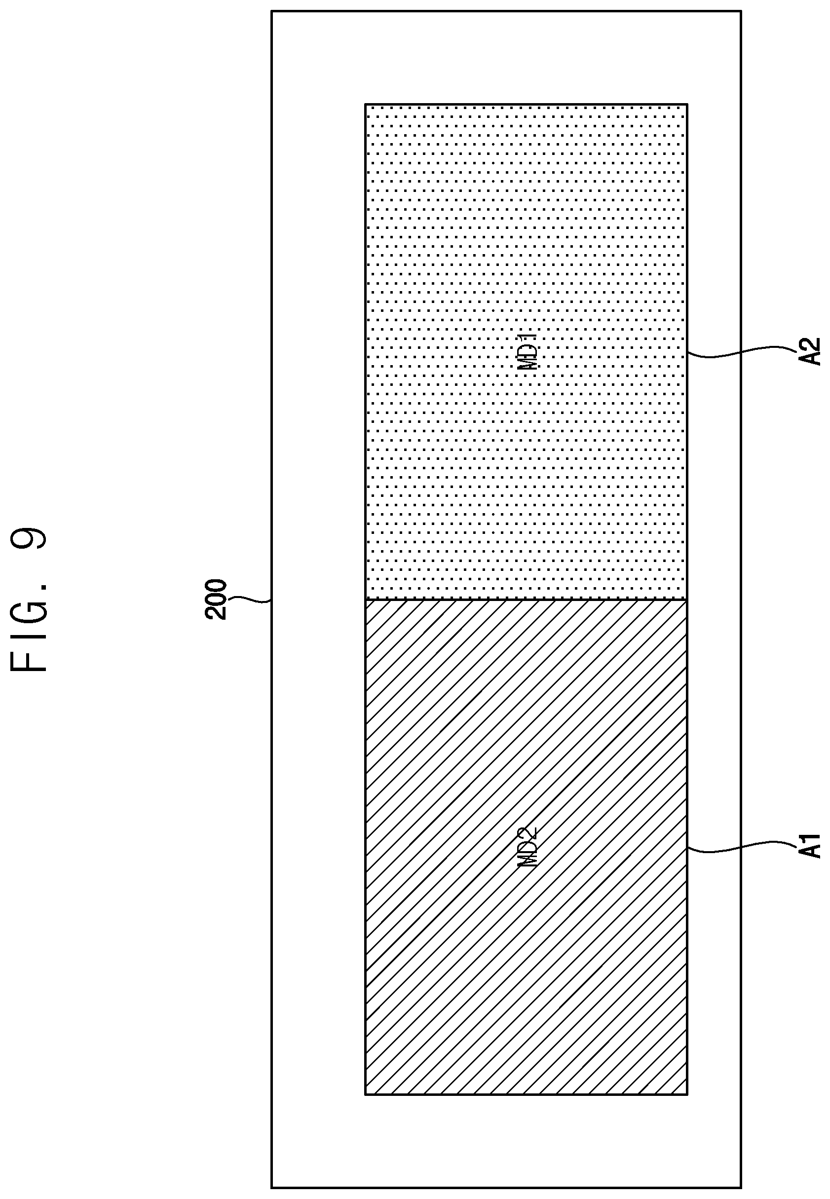 Patent US12315457 Figure 8 – Display device having a plurality of areas driven in a plurality of modes