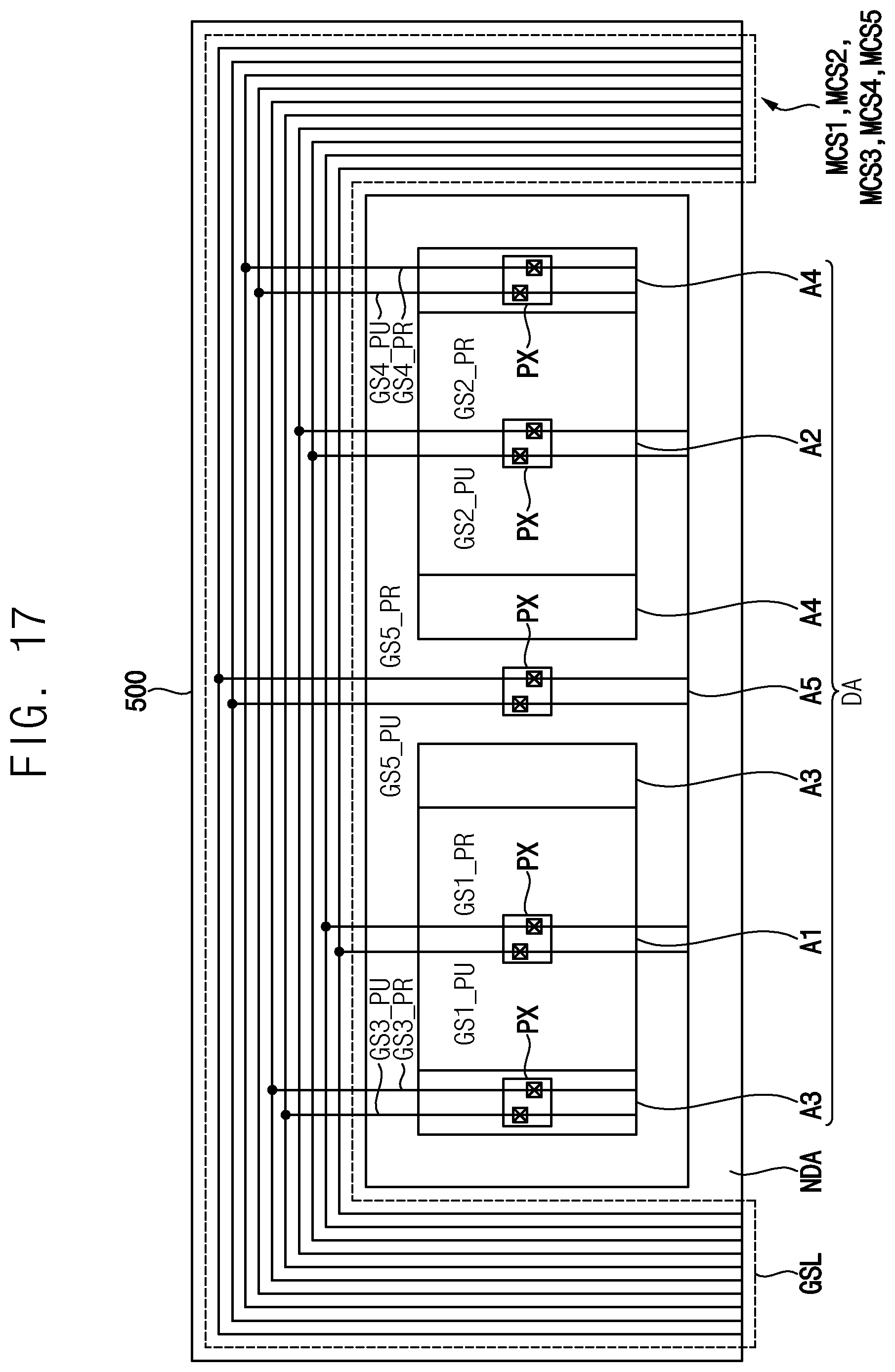 Patent US12315457 Figure 16 – Display device having a plurality of areas driven in a plurality of modes
