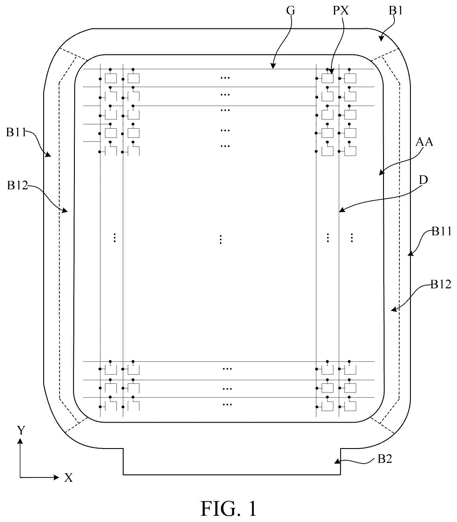 Patent US12315461 Figure 1 – Display substrate and display apparatus