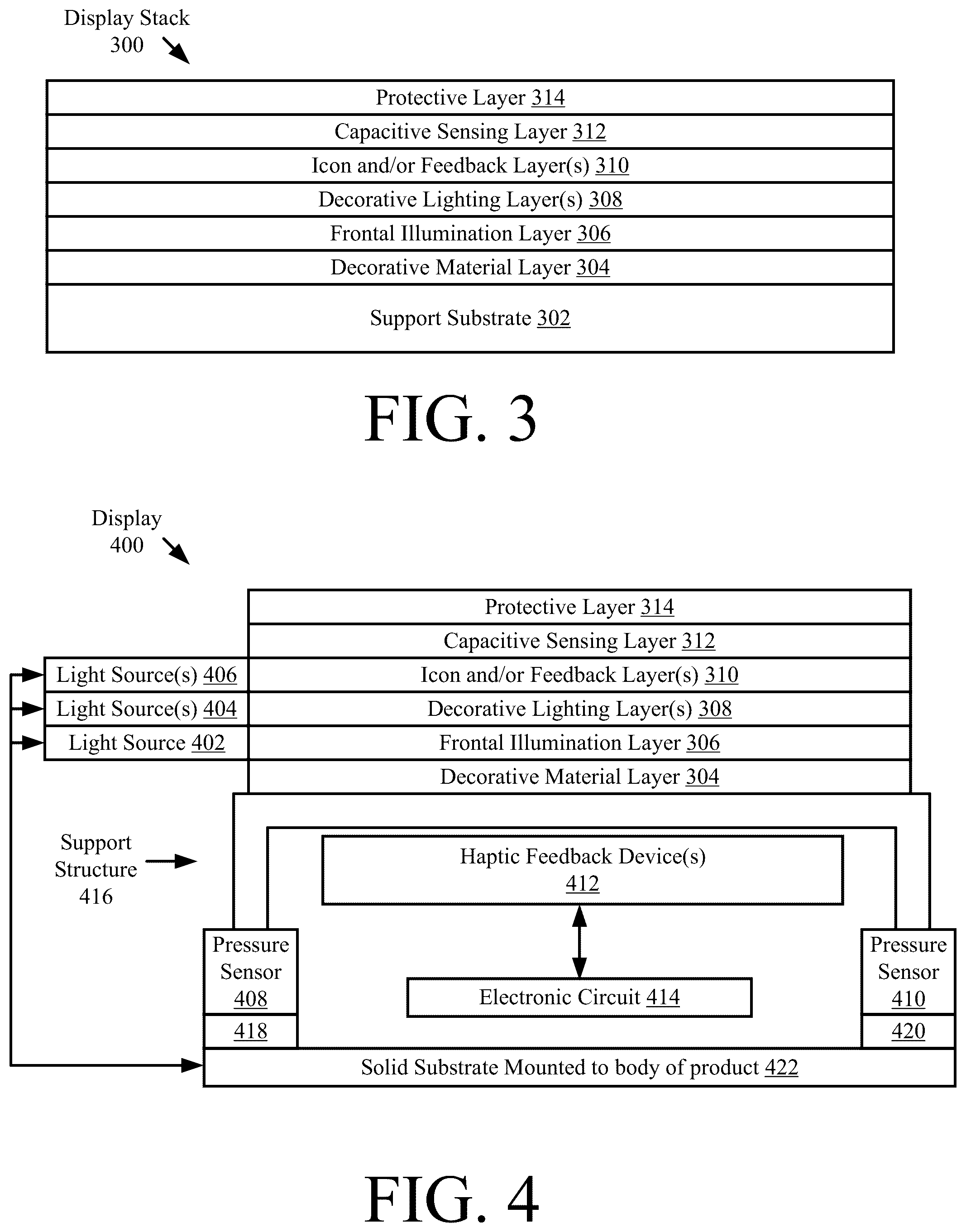 Patent US12315466 Figure 3 – Front-lit user interface