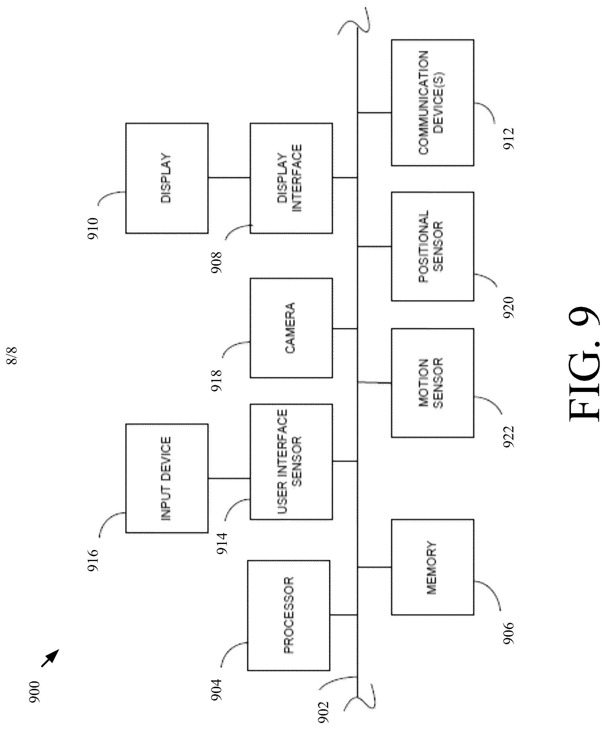 Patent US12315466 Figure 8 – Front-lit user interface