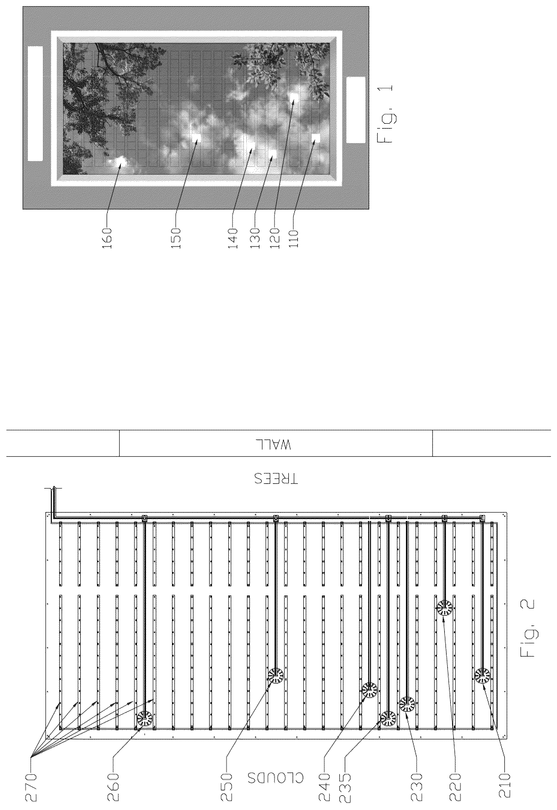 Patent US12315467 Figure 1 – Systems and methods for creating illusions of skylights and windows