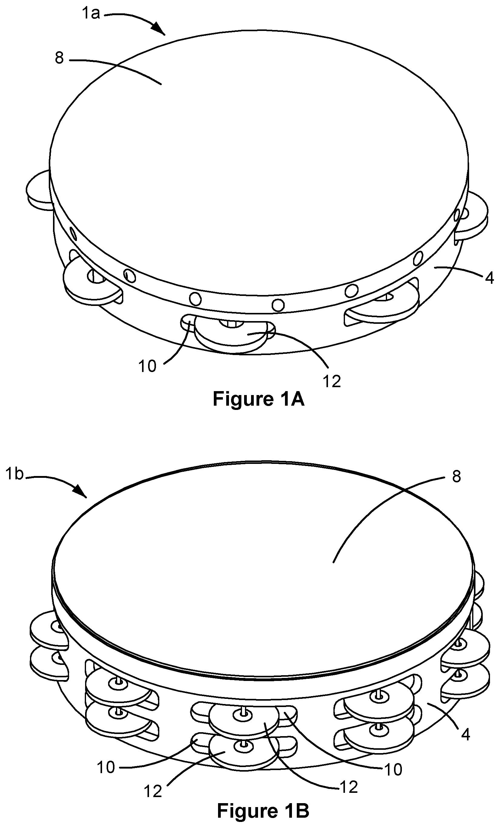Patent US12315476 Figure 1 – Tambourine