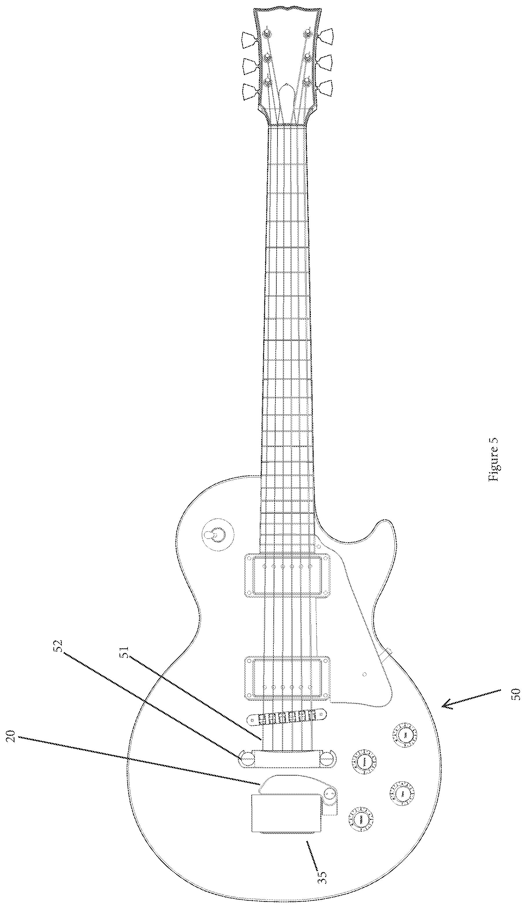 Patent US12315478 Figure 5 – Vibrato control mechanism