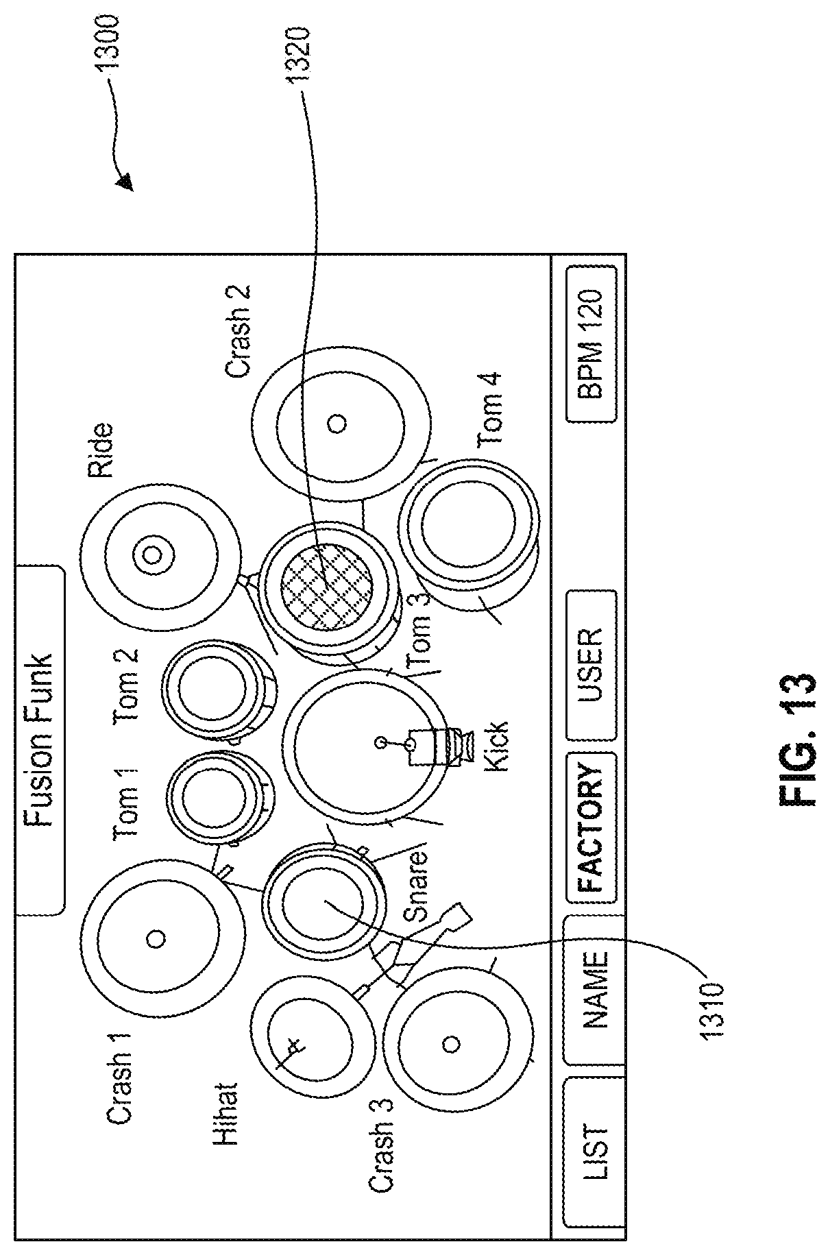 Patent US12315479 Figure 18 – Systems and methods for generating a graphical representation of a strike velocity of an electronic drum pad