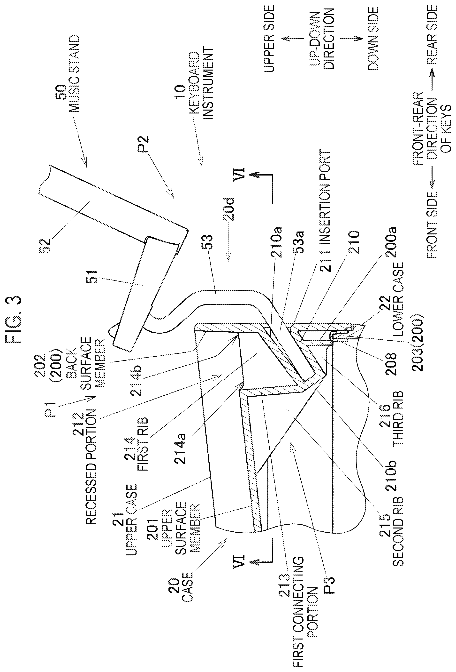 Patent US12315481 Figure 3 – Keyboard instrument