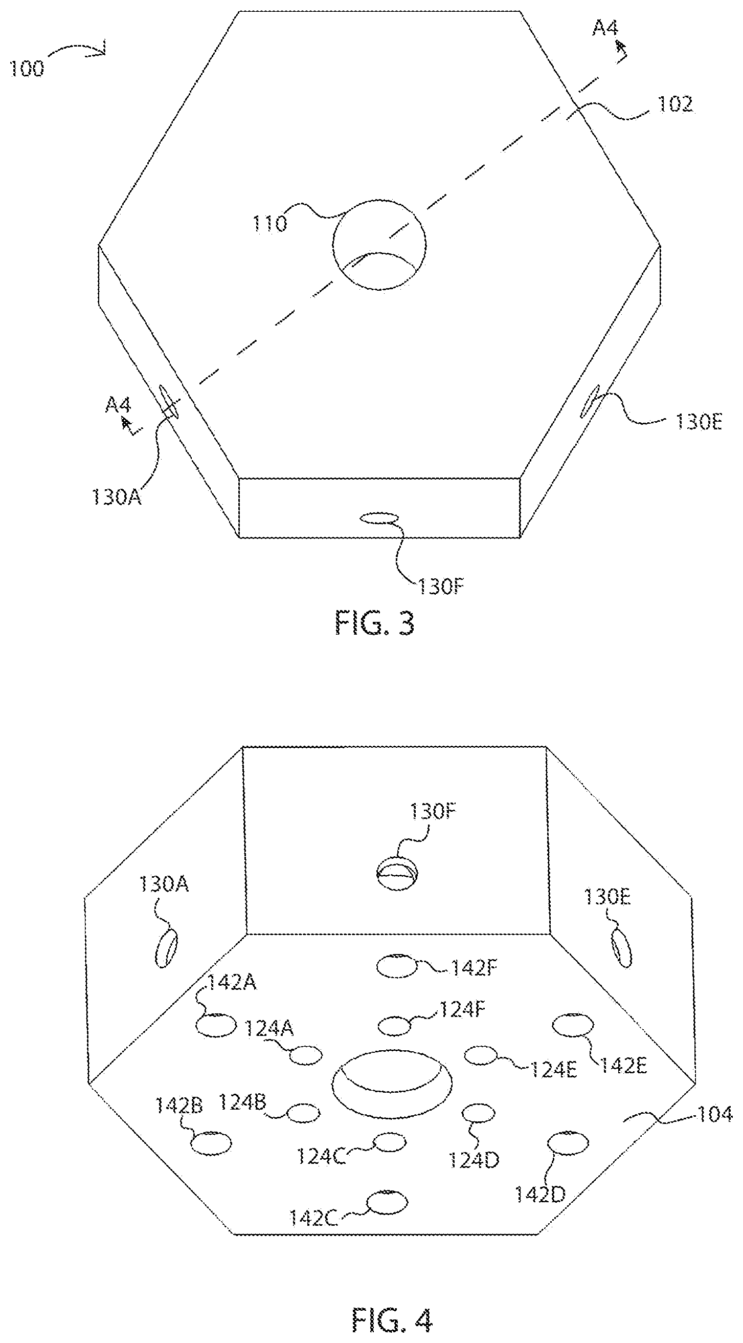 Patent US12315485 Figure 2 – Metamaterial design with perforated nozzles for acoustic noise reduction